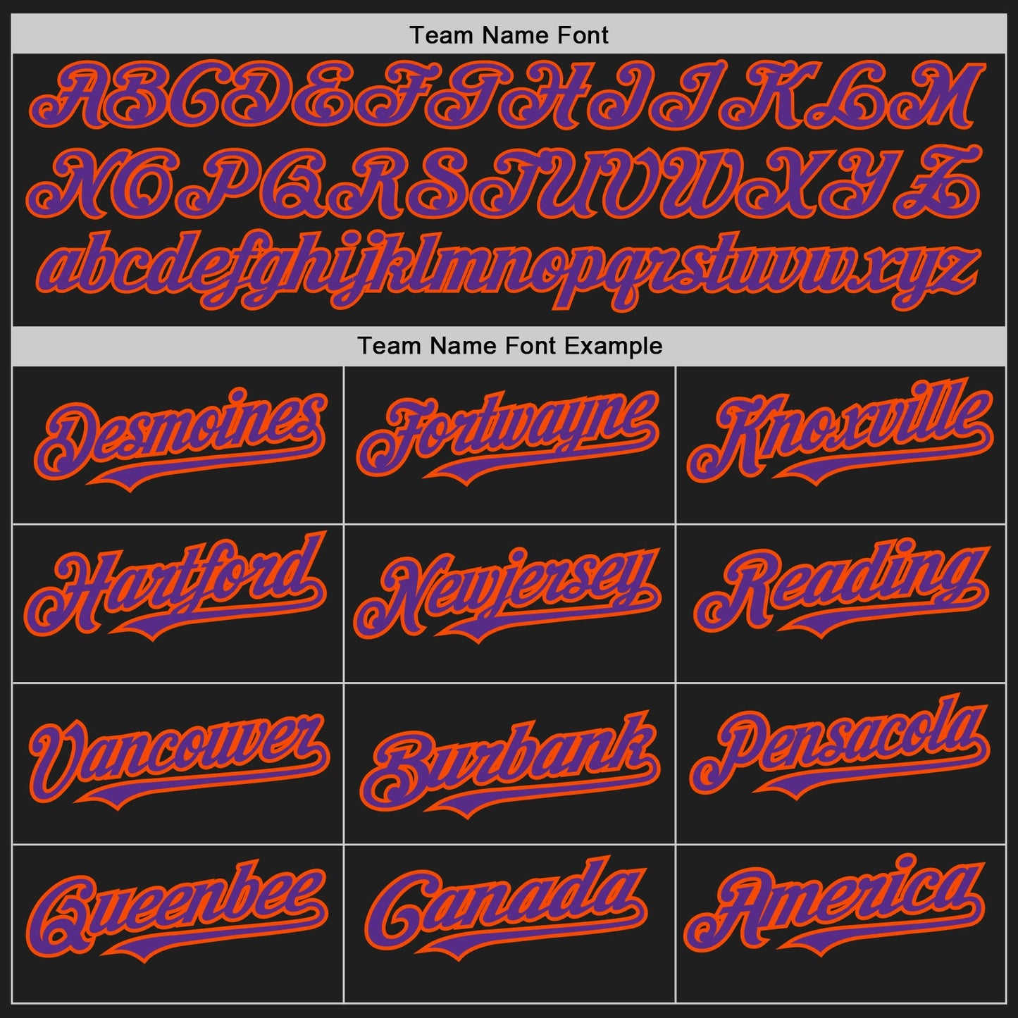 Custom Black Orange Pinstripe Purple Two-Button Unisex Softball Jersey view 4