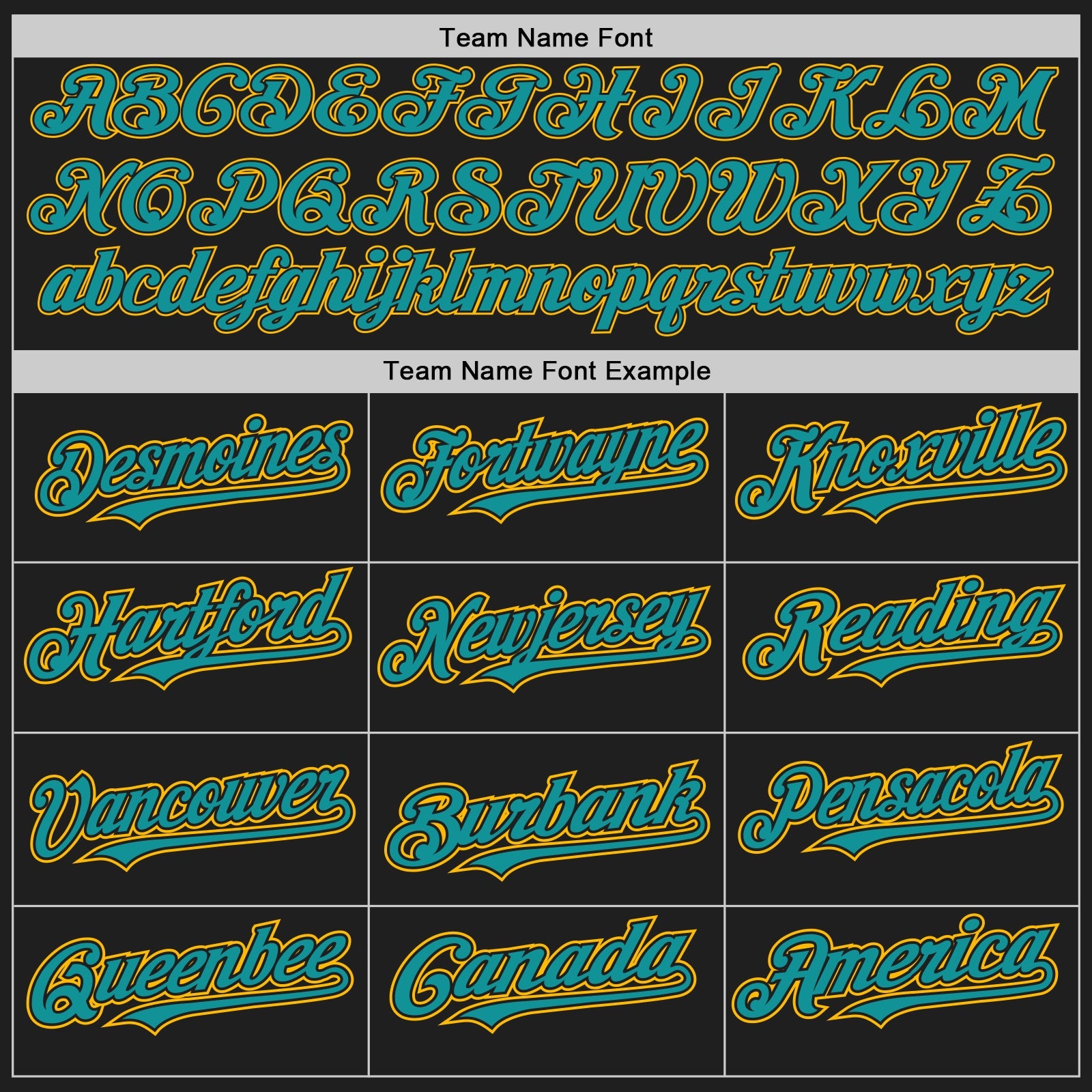 Custom Black Gold Pinstripe Teal Two-Button Unisex Softball Jersey view 4