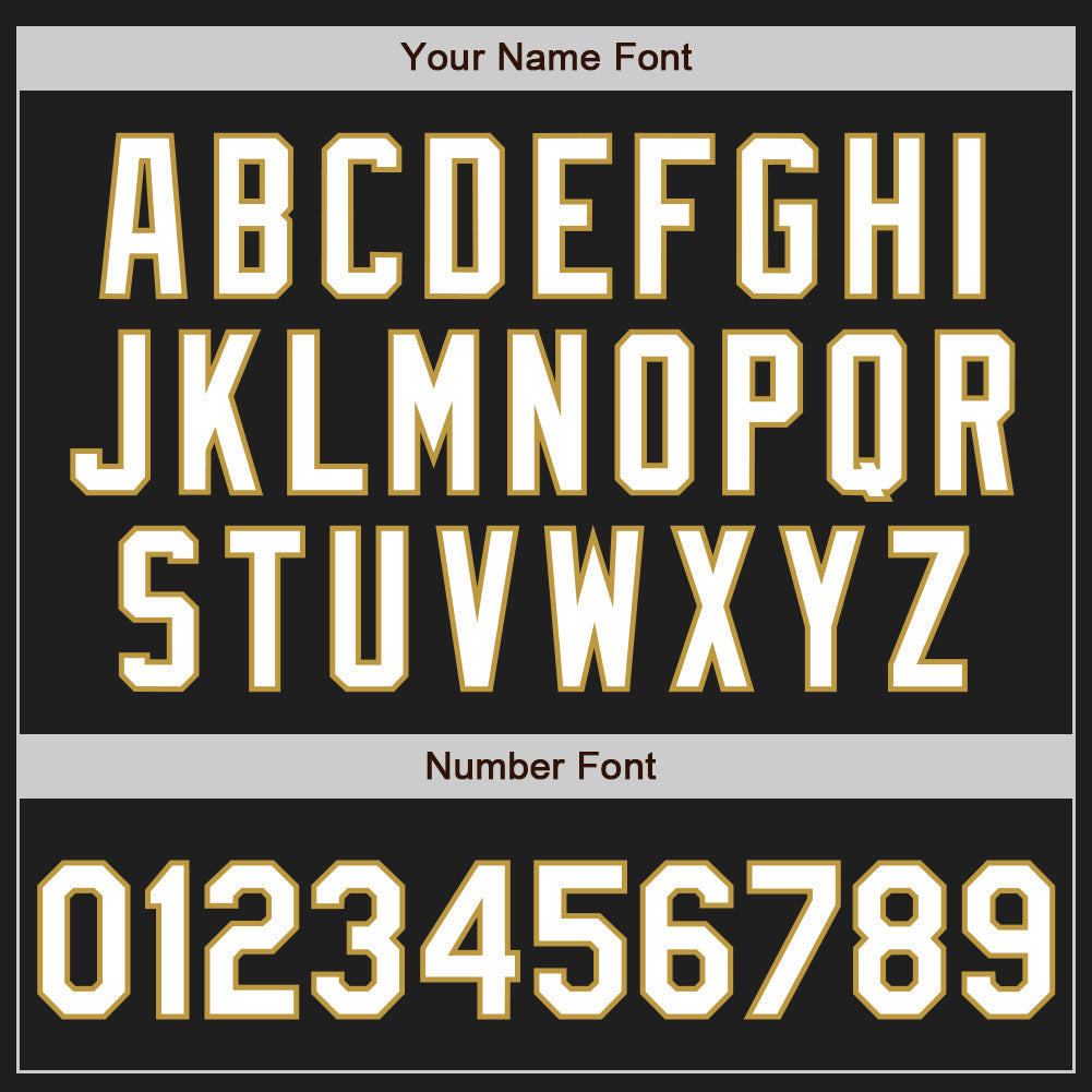 Custom Black Old Gold Pinstripe White Two-Button Unisex Softball Jersey view 5