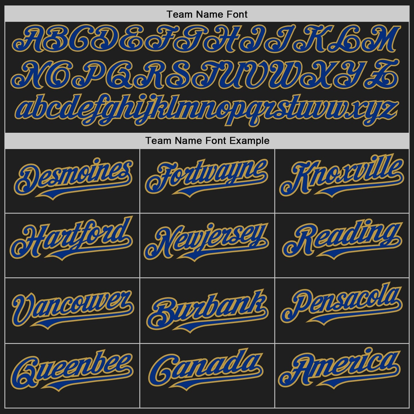 Custom Black Old Gold Pinstripe Royal Two-Button Unisex Softball Jersey view 4