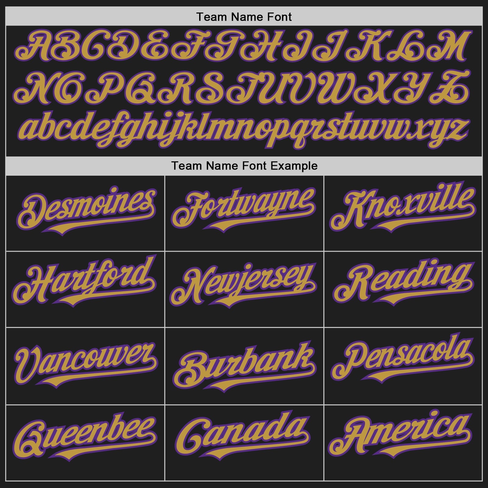 Custom Black Purple Pinstripe Old Gold Two-Button Unisex Softball Jersey view 4