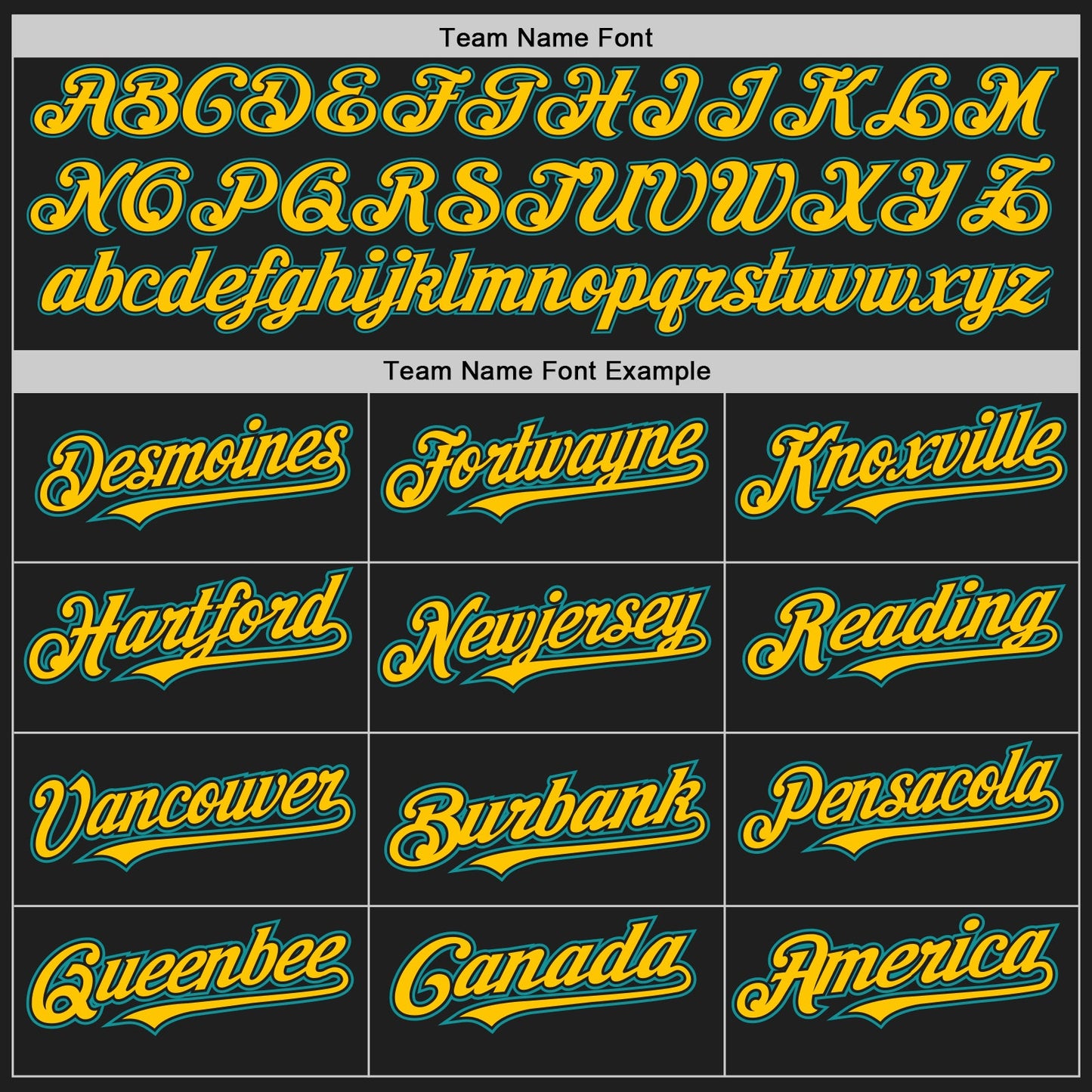 Custom Black Teal Pinstripe Yellow Two-Button Unisex Softball Jersey view 4
