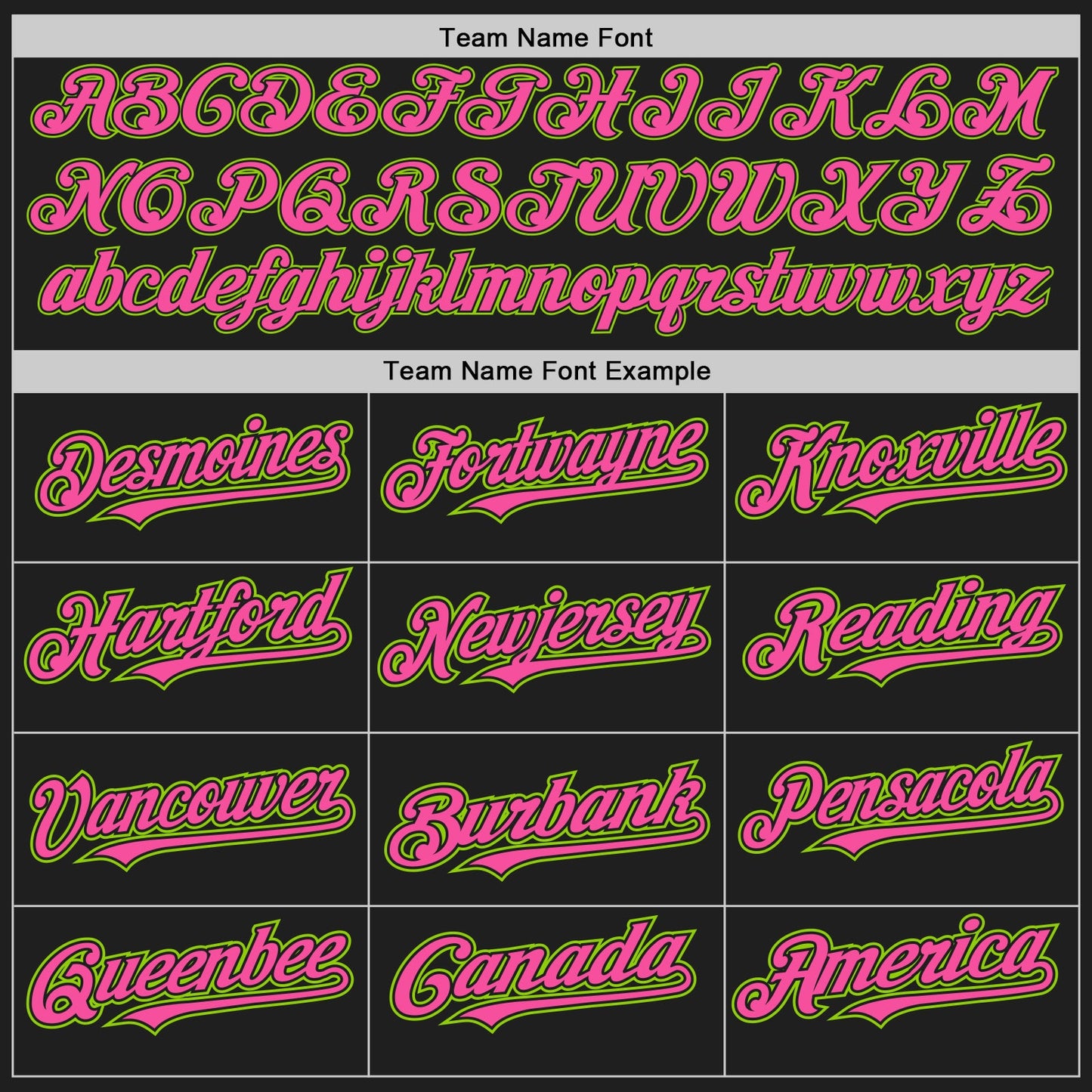 Custom Black Neon Green Pinstripe Pink Two-Button Unisex Softball Jersey view 4