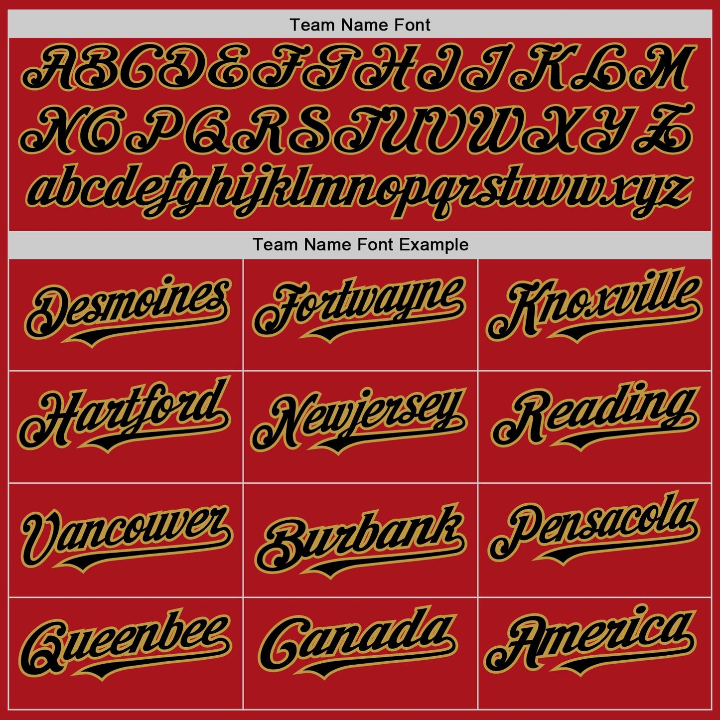 Custom Red Old Gold Pinstripe Black Two-Button Unisex Softball Jersey view 4