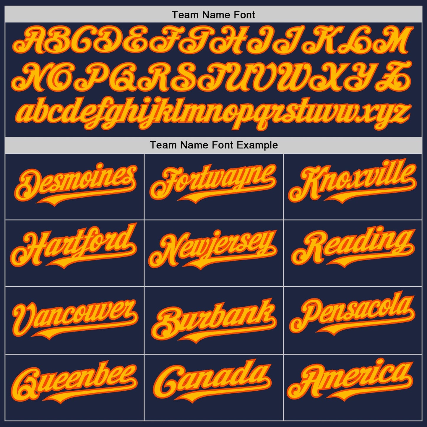 Custom Navy Orange Pinstripe Gold Two-Button Unisex Softball Jersey view 4
