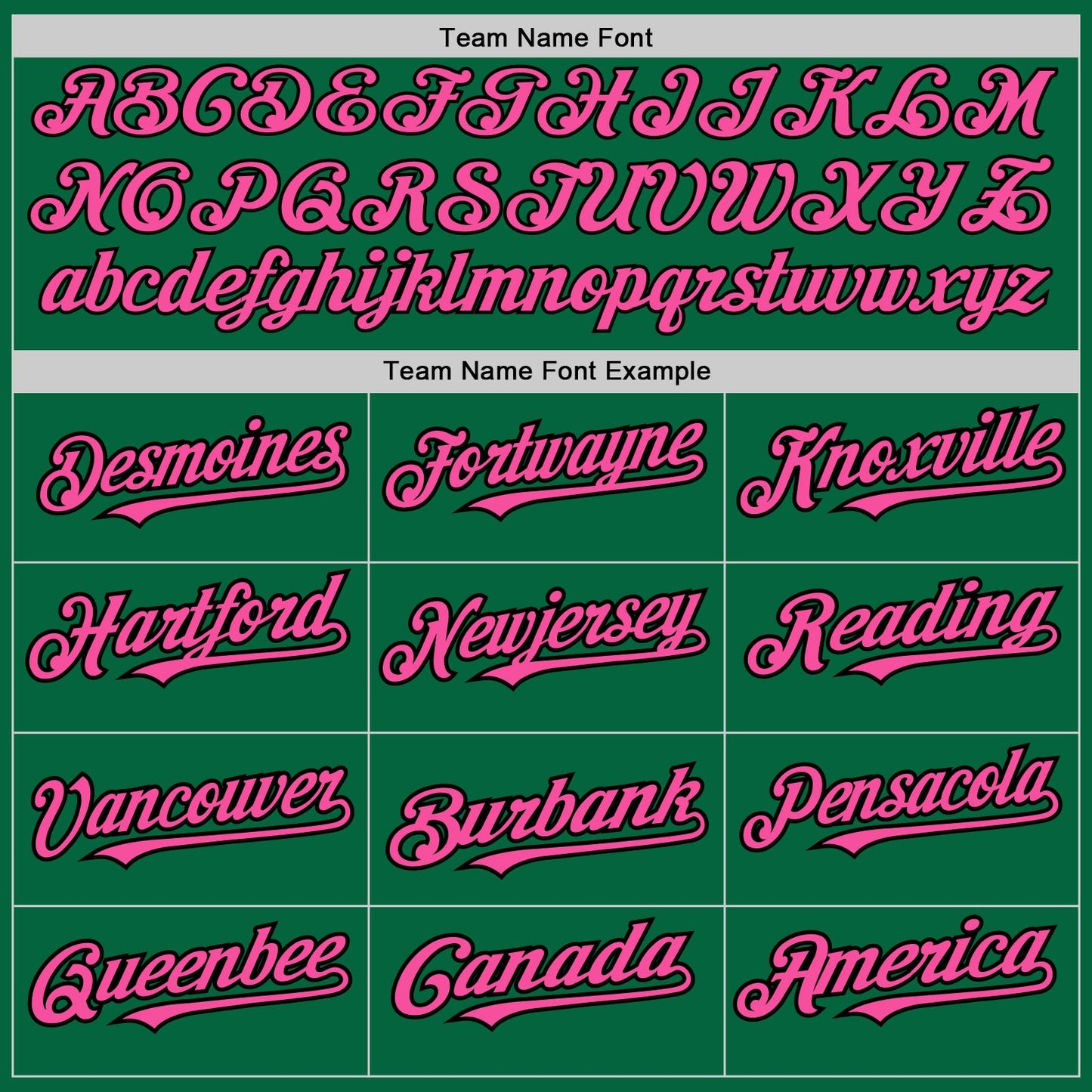 Custom Kelly Green Black Pinstripe Pink Two-Button Unisex Softball Jersey view 4