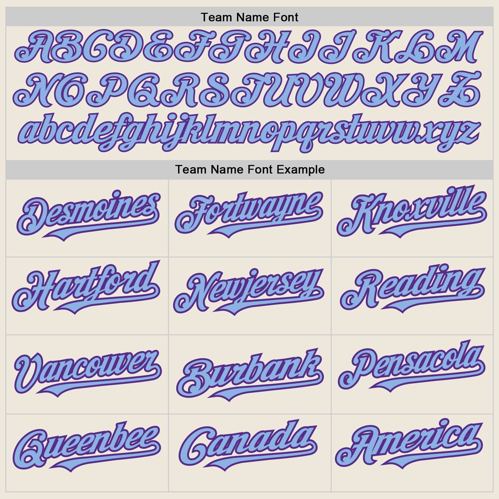 Custom Cream Purple Pinstripe Light Blue Two-Button Unisex Softball Jersey view 4