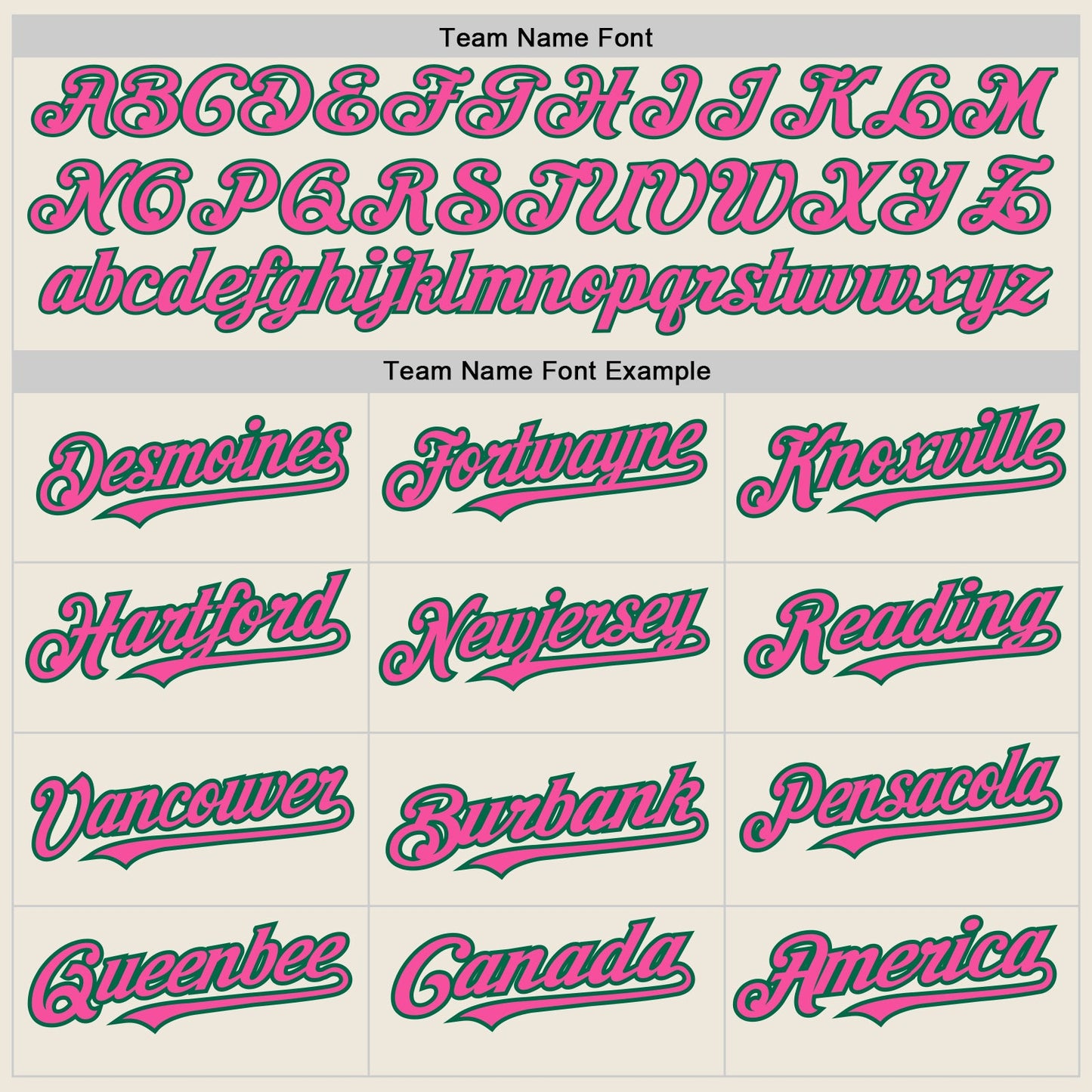 Custom Cream Kelly Green Pinstripe Pink Two-Button Unisex Softball Jersey view 4