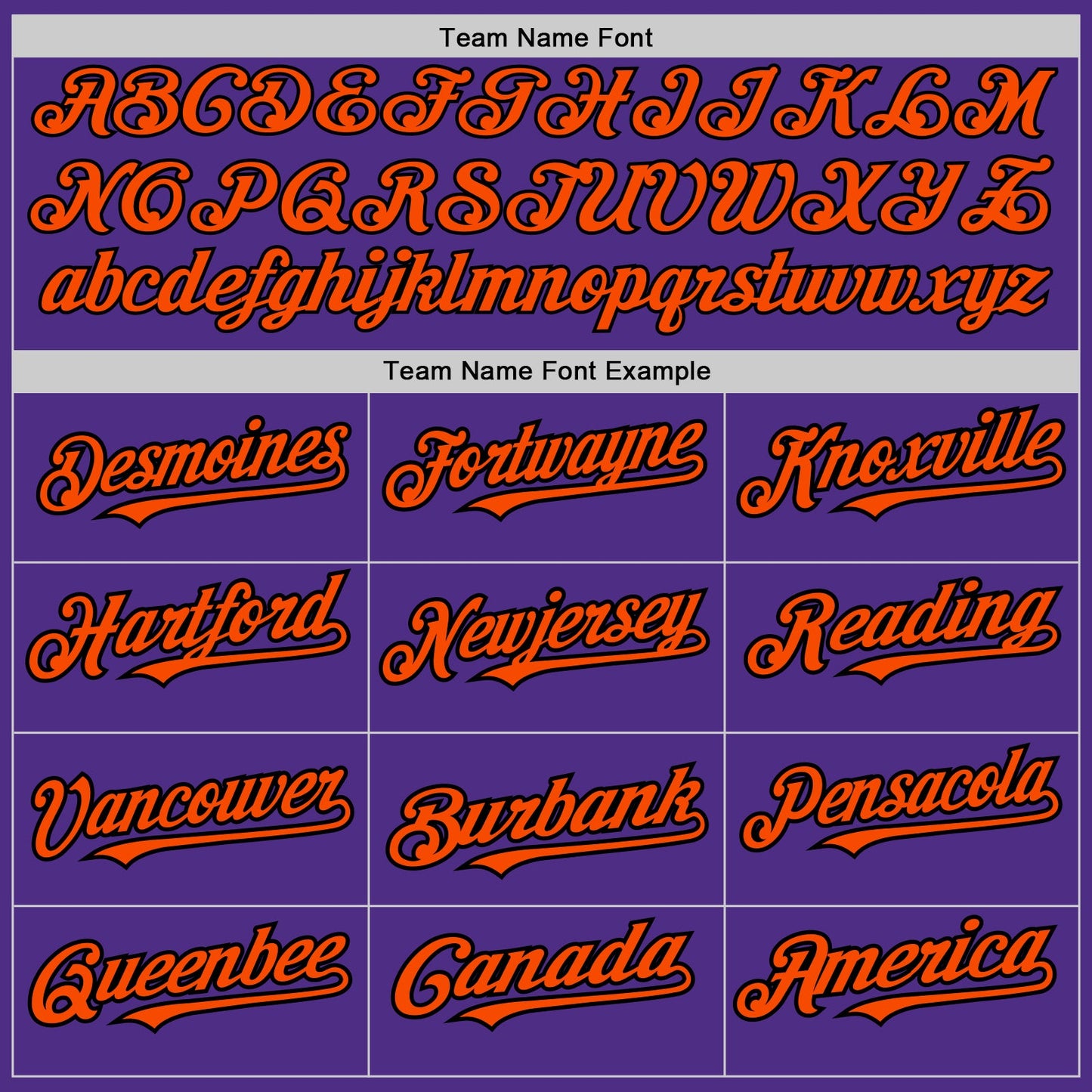 Custom Purple Black Pinstripe Orange Two-Button Unisex Softball Jersey view 4