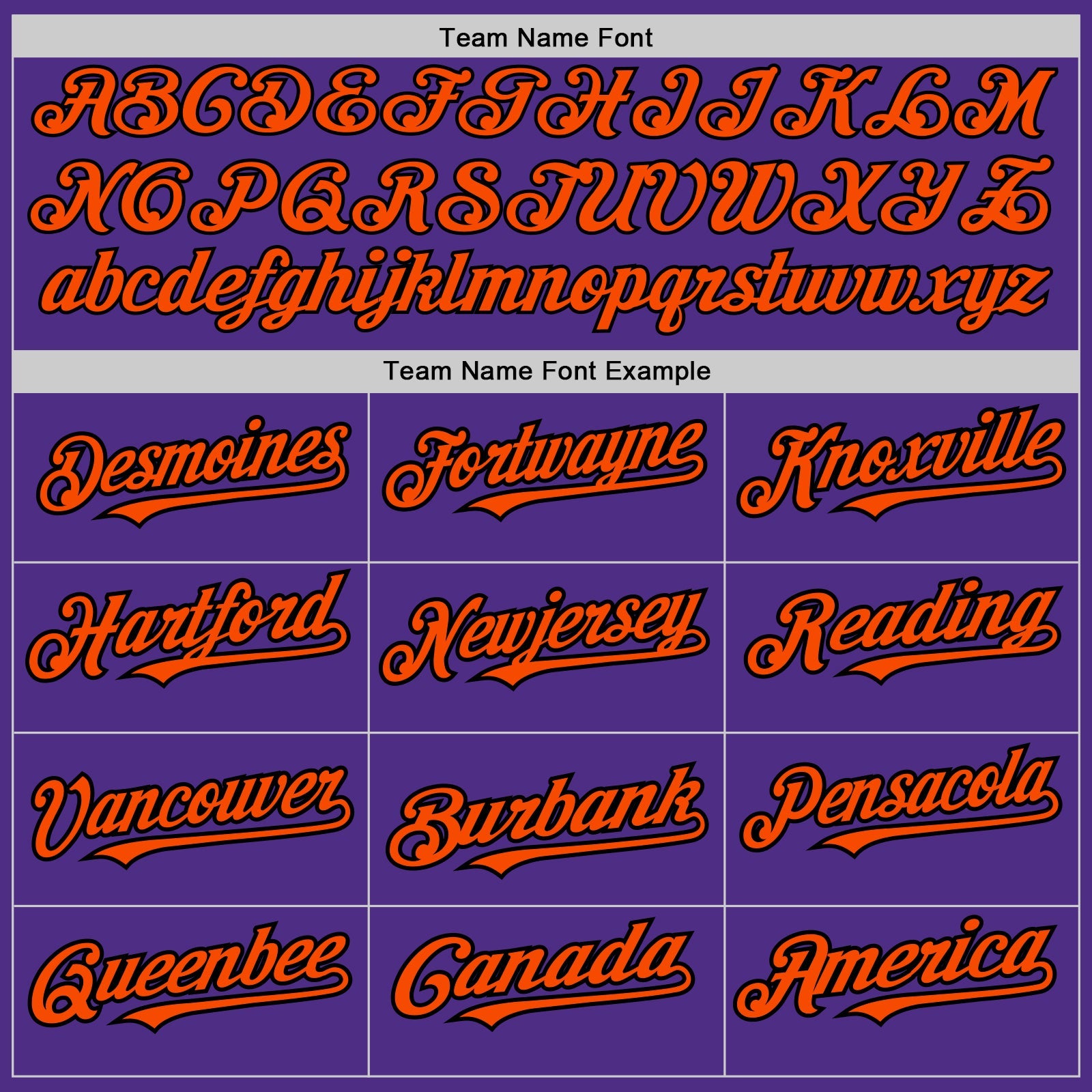 Custom Purple Black Pinstripe Orange Two-Button Unisex Softball Jersey view 4
