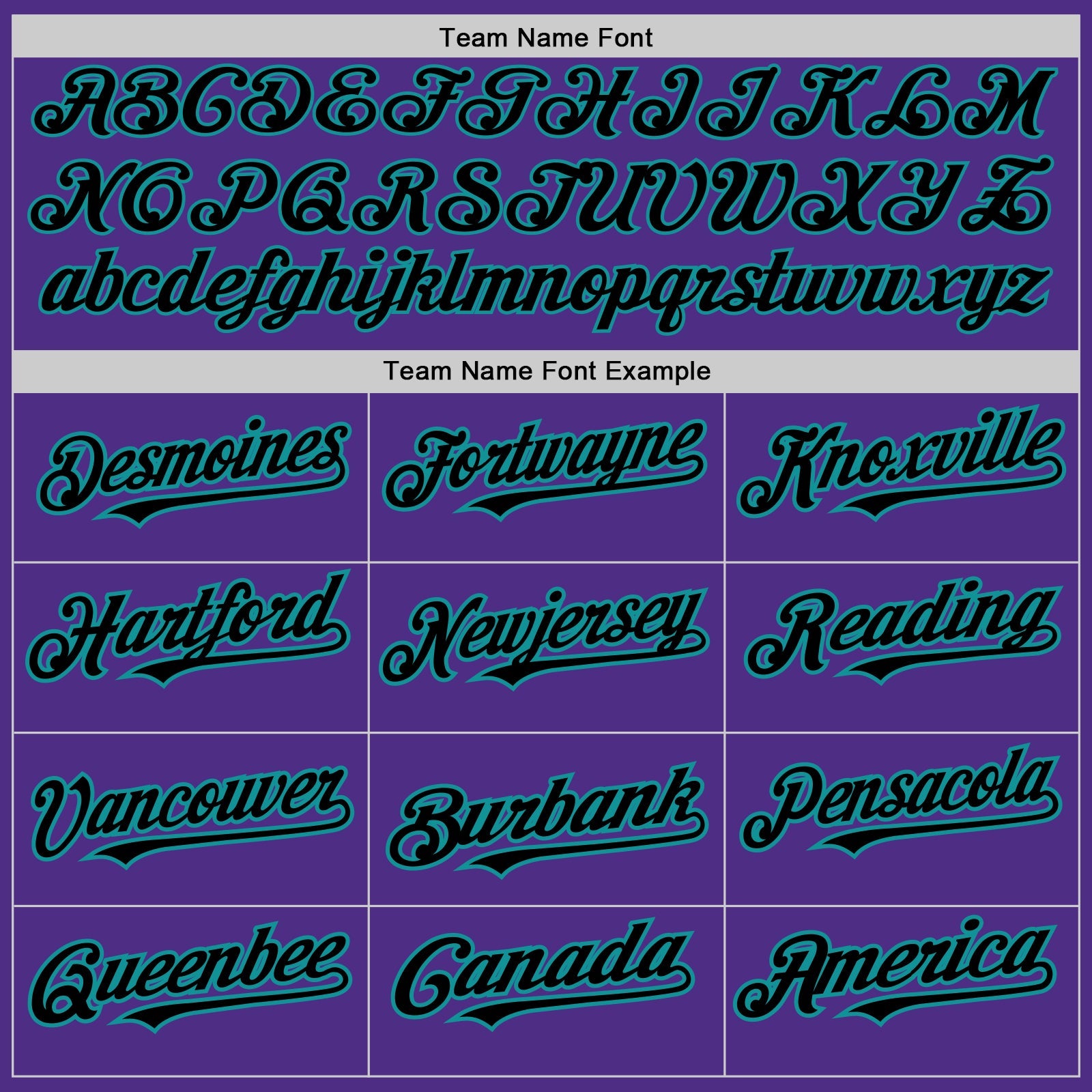 Custom Purple Black Pinstripe Teal Two-Button Unisex Softball Jersey view 4
