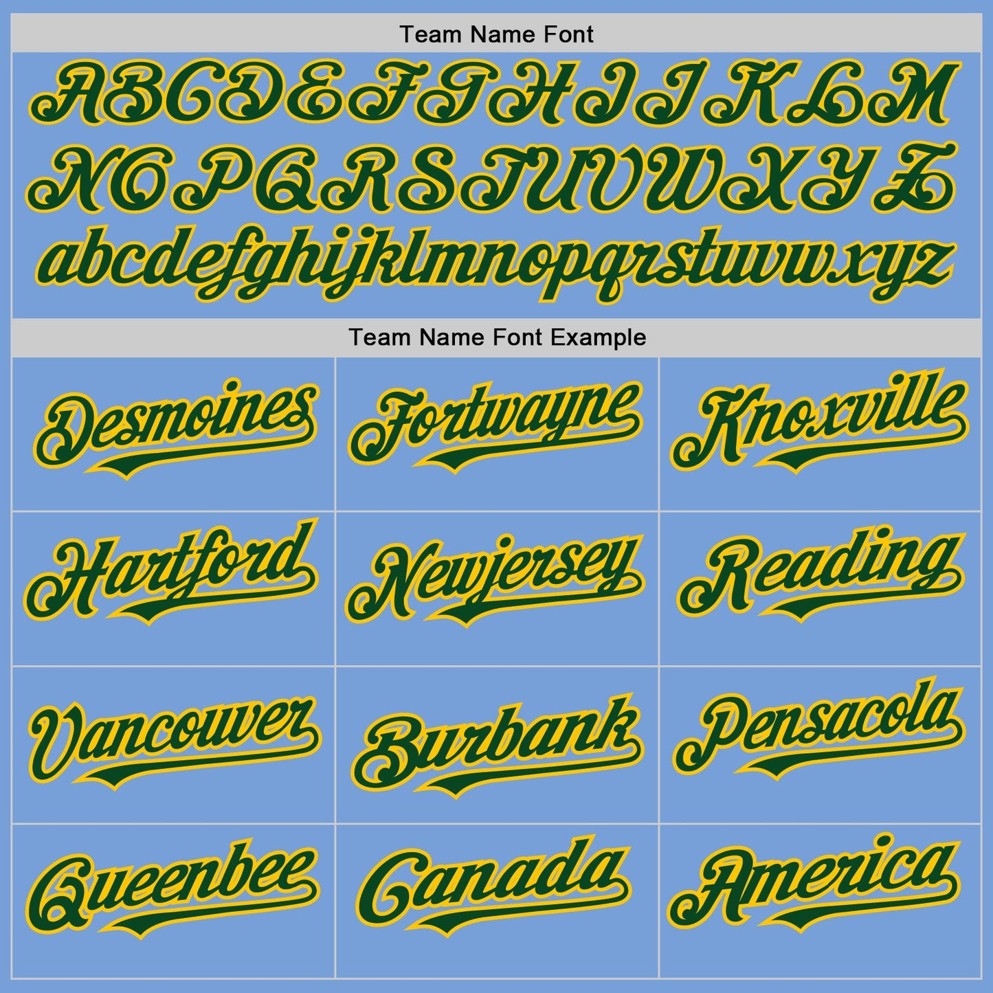Custom Light Blue Yellow Pinstripe Green Two-Button Unisex Softball Jersey view 4