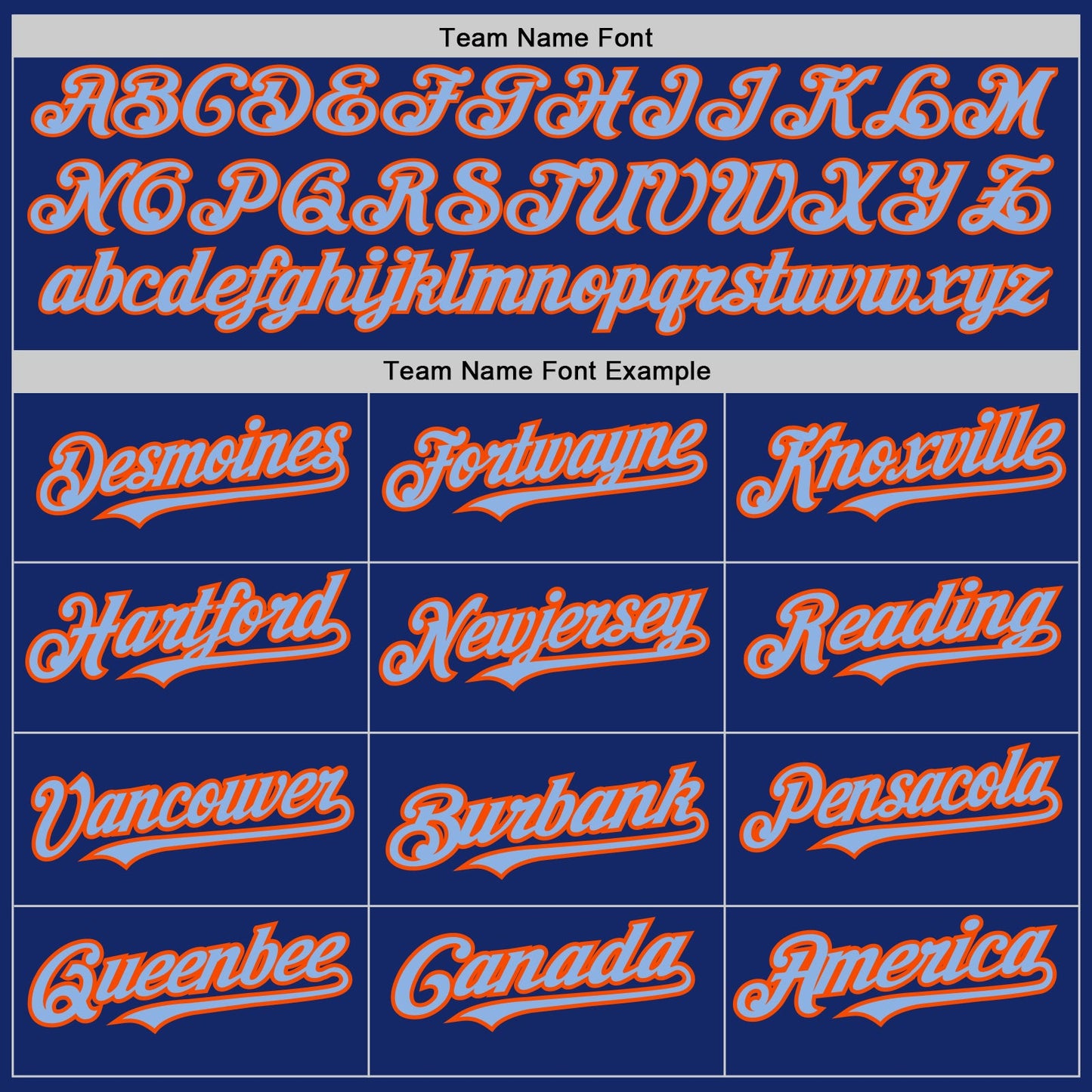 Custom Royal Orange Pinstripe Light Blue Two-Button Unisex Softball Jersey view 4