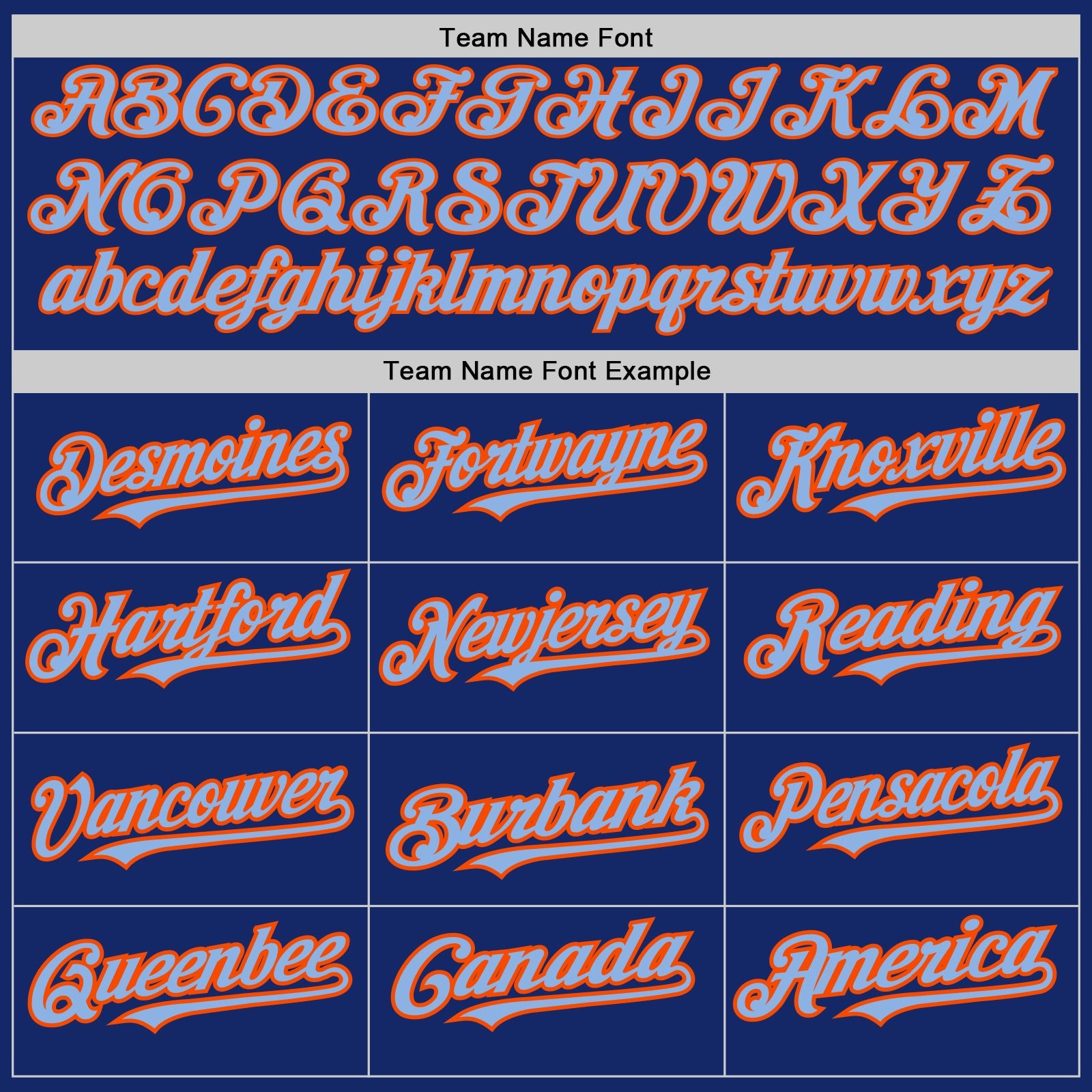 Custom Royal Orange Pinstripe Light Blue Two-Button Unisex Softball Jersey view 4