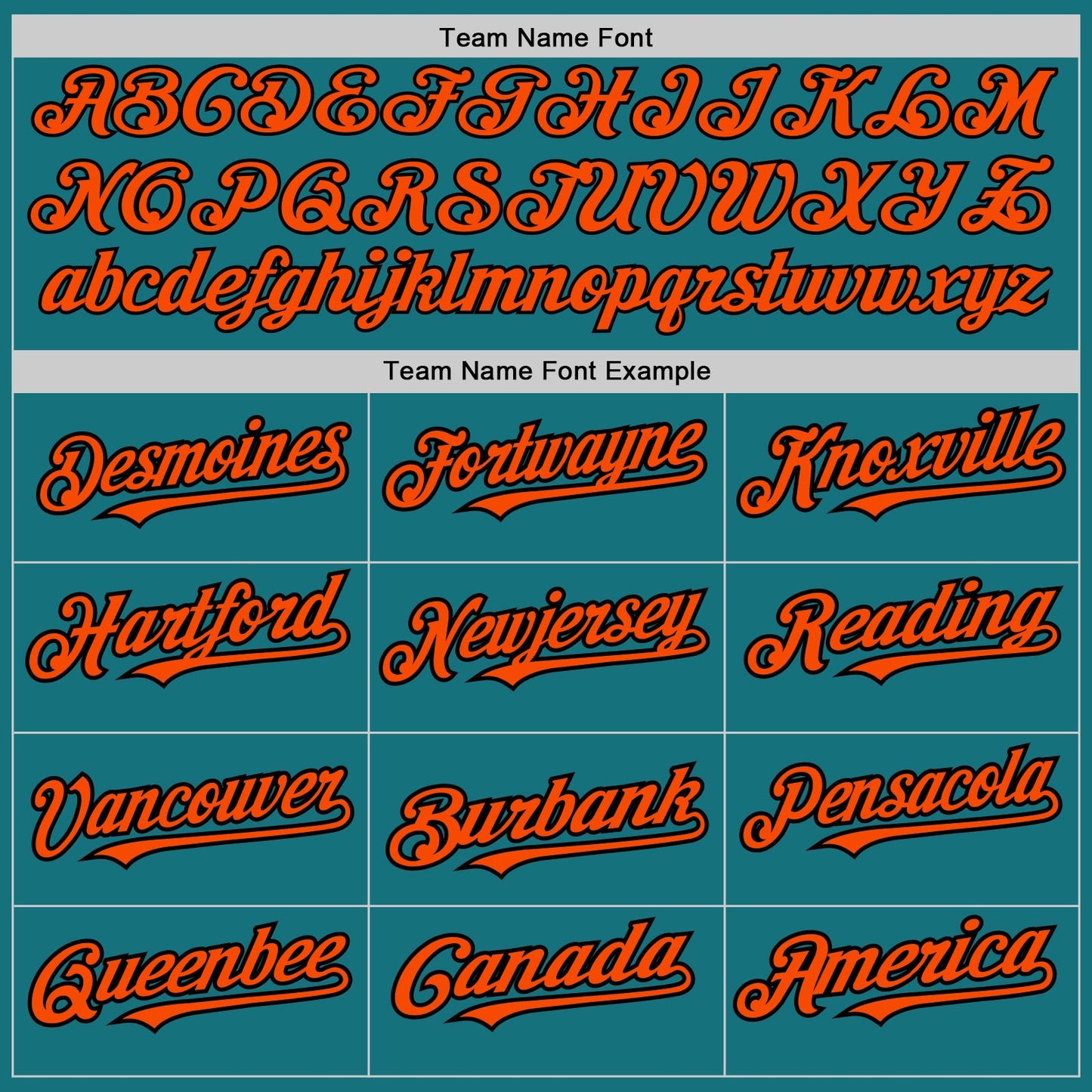 Custom Teal Black Pinstripe Orange Two-Button Unisex Softball Jersey view 4