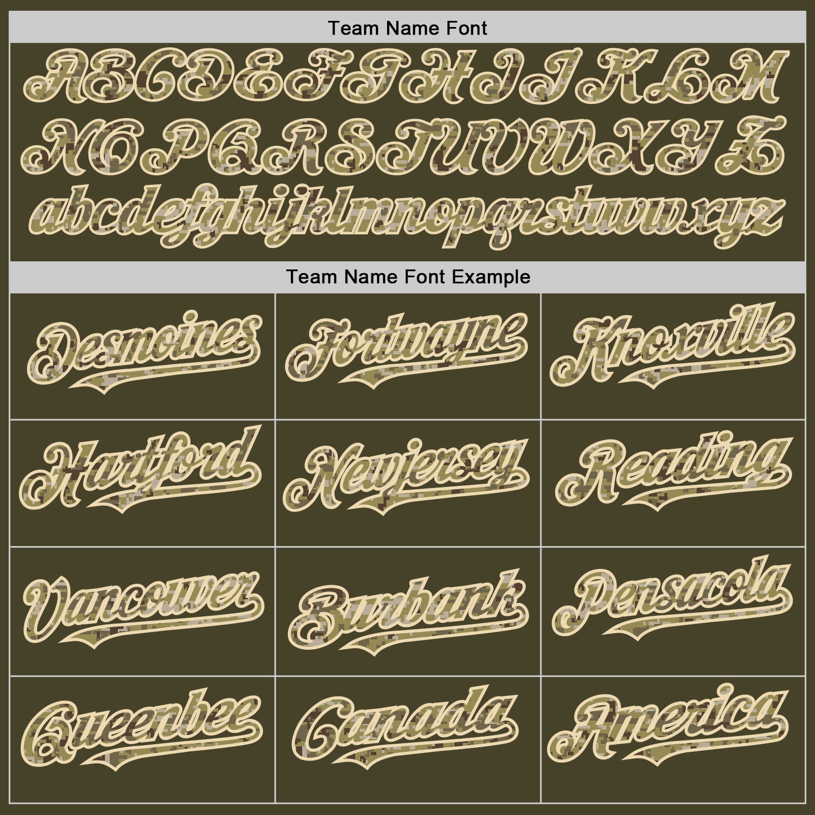 Custom Olive Cream Pinstripe Camo Salute To Service Two-Button Unisex Softball Jersey view 4