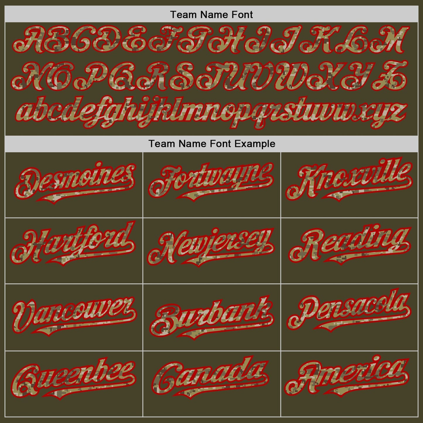 Custom Olive Red Pinstripe Camo Salute To Service Two-Button Unisex Softball Jersey view 4