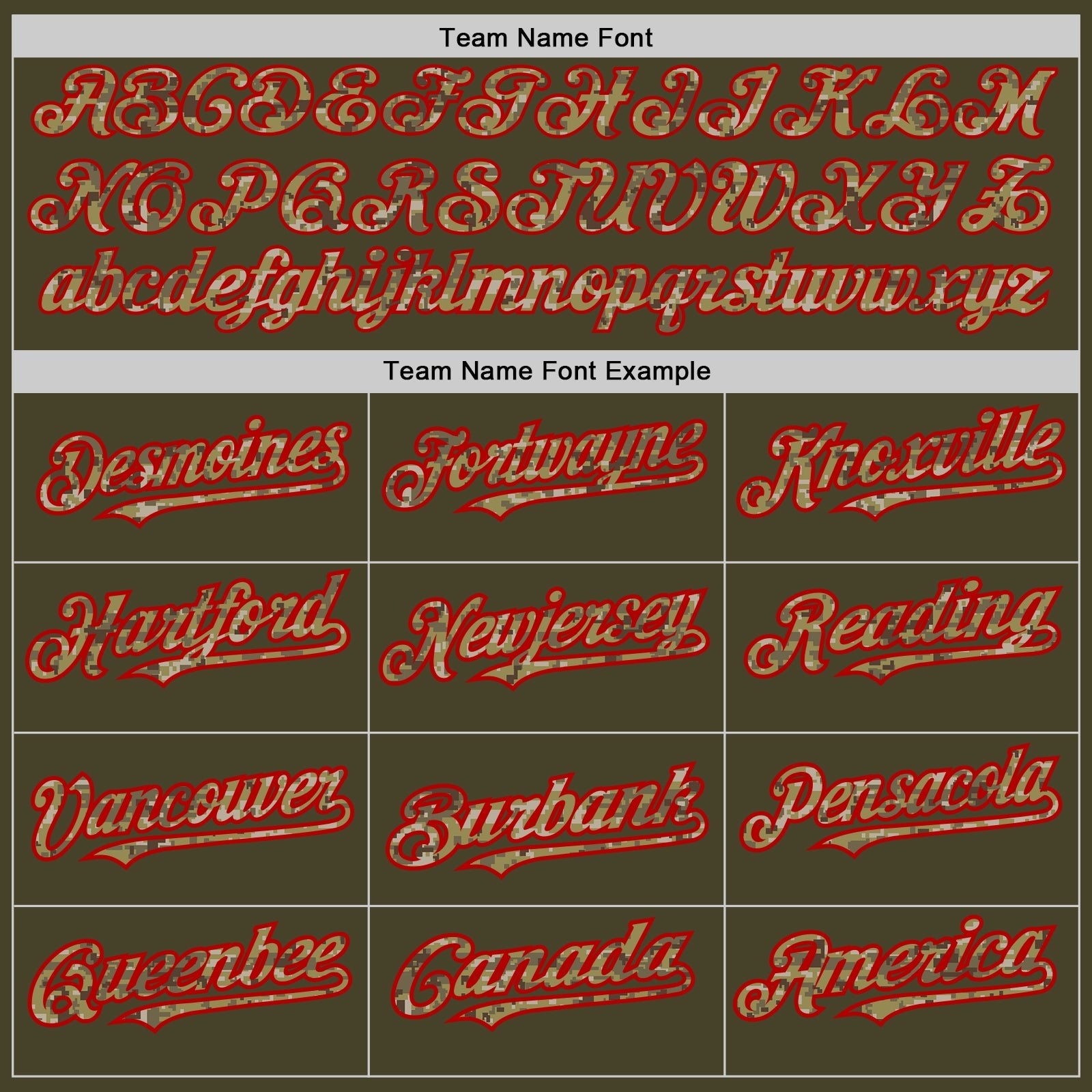 Custom Olive Red Pinstripe Camo Salute To Service Two-Button Unisex Softball Jersey view 4