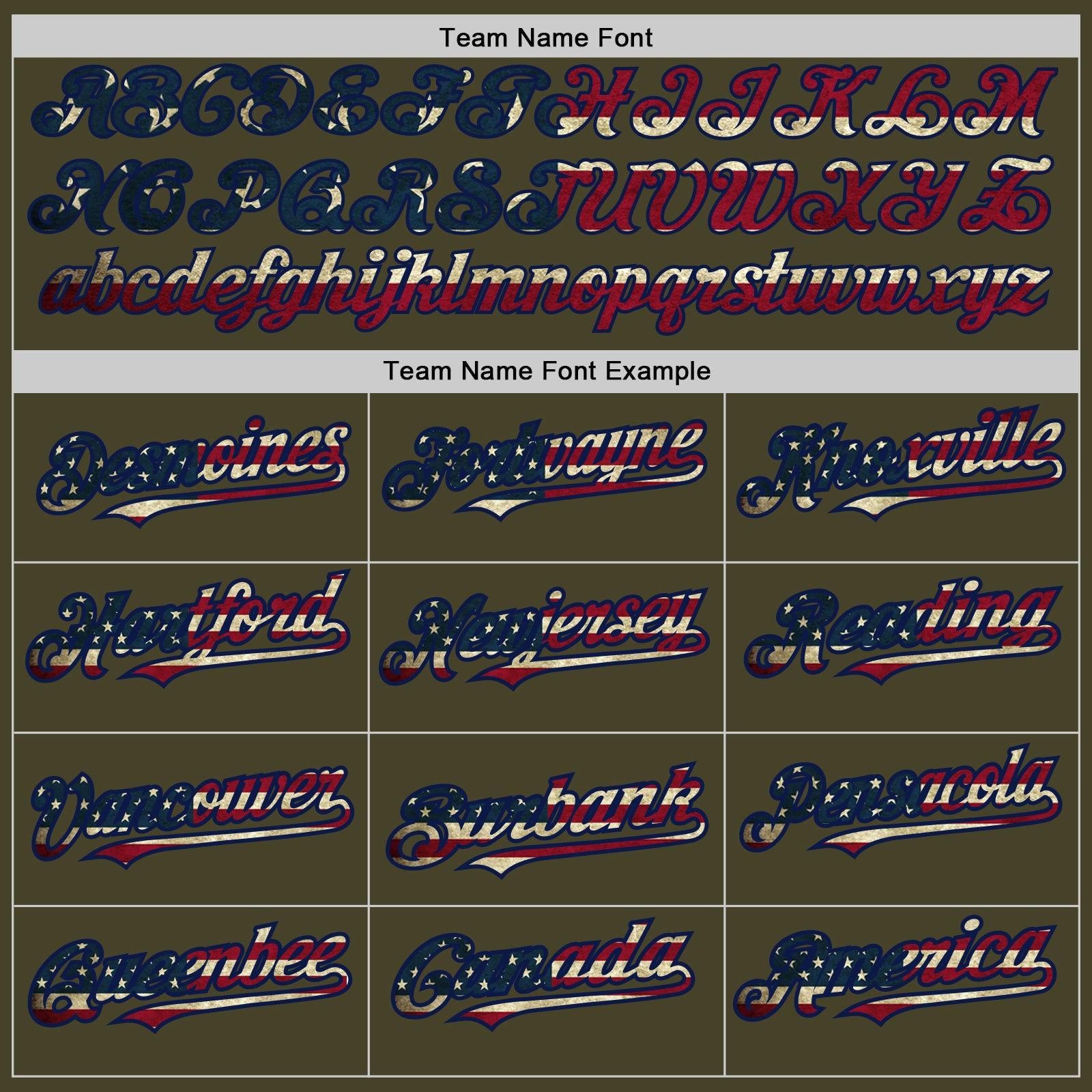 Custom Olive Navy Pinstripe Vintage USA Flag Salute To Service Two-Button Unisex Softball Jersey view 4