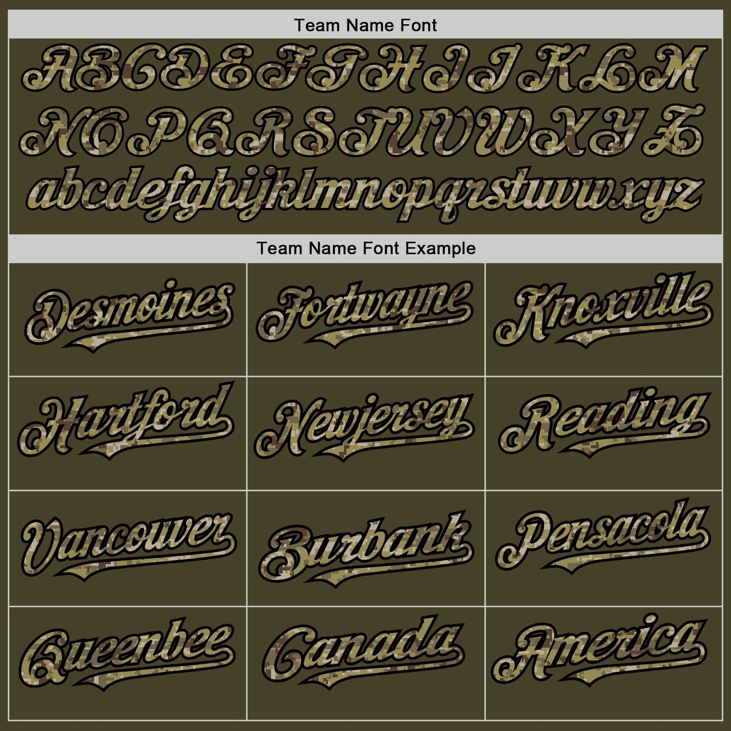 Custom Olive Black Pinstripe Camo Salute To Service Two-Button Unisex Softball Jersey view 4