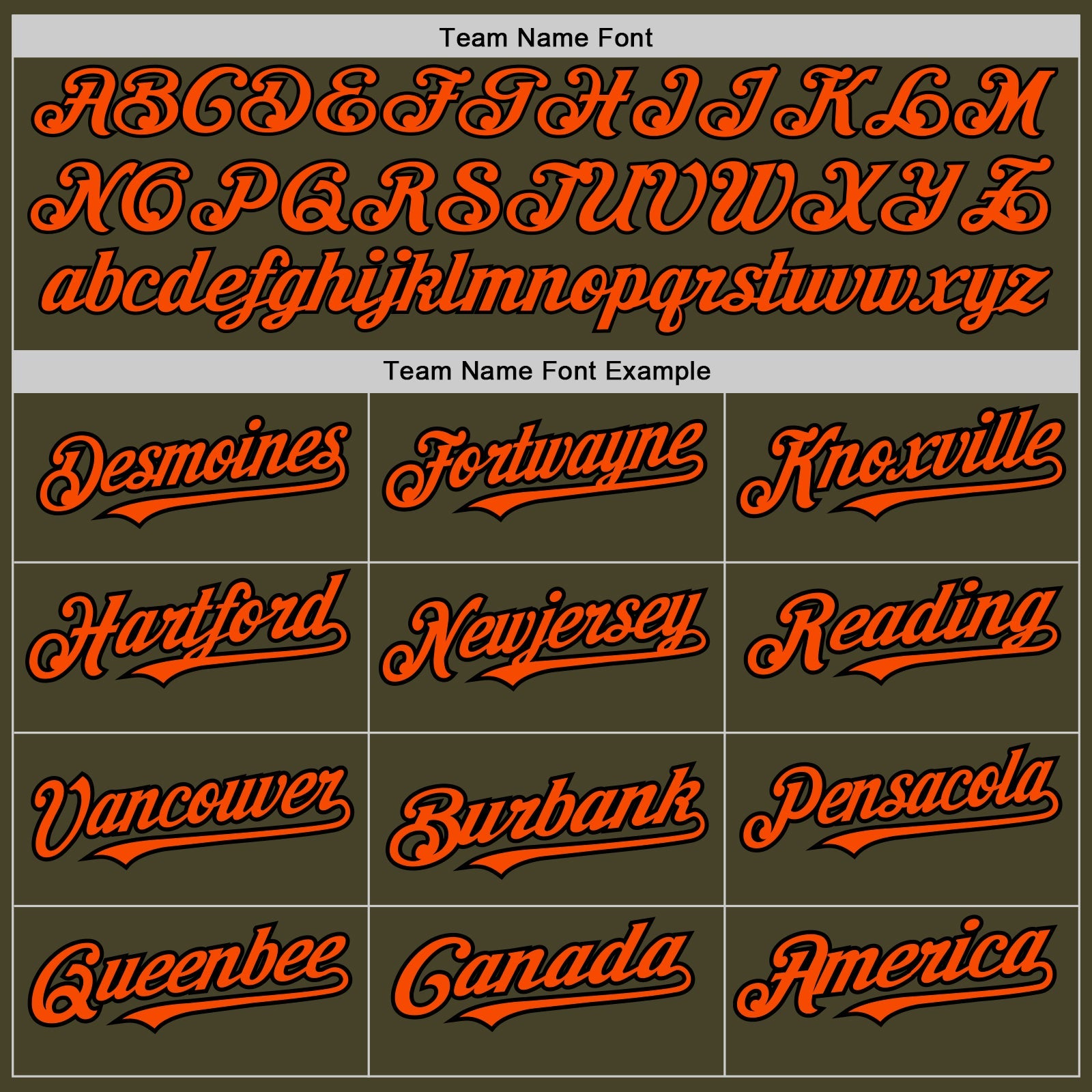 Custom Olive Black Pinstripe Orange Salute To Service Two-Button Unisex Softball Jersey view 4