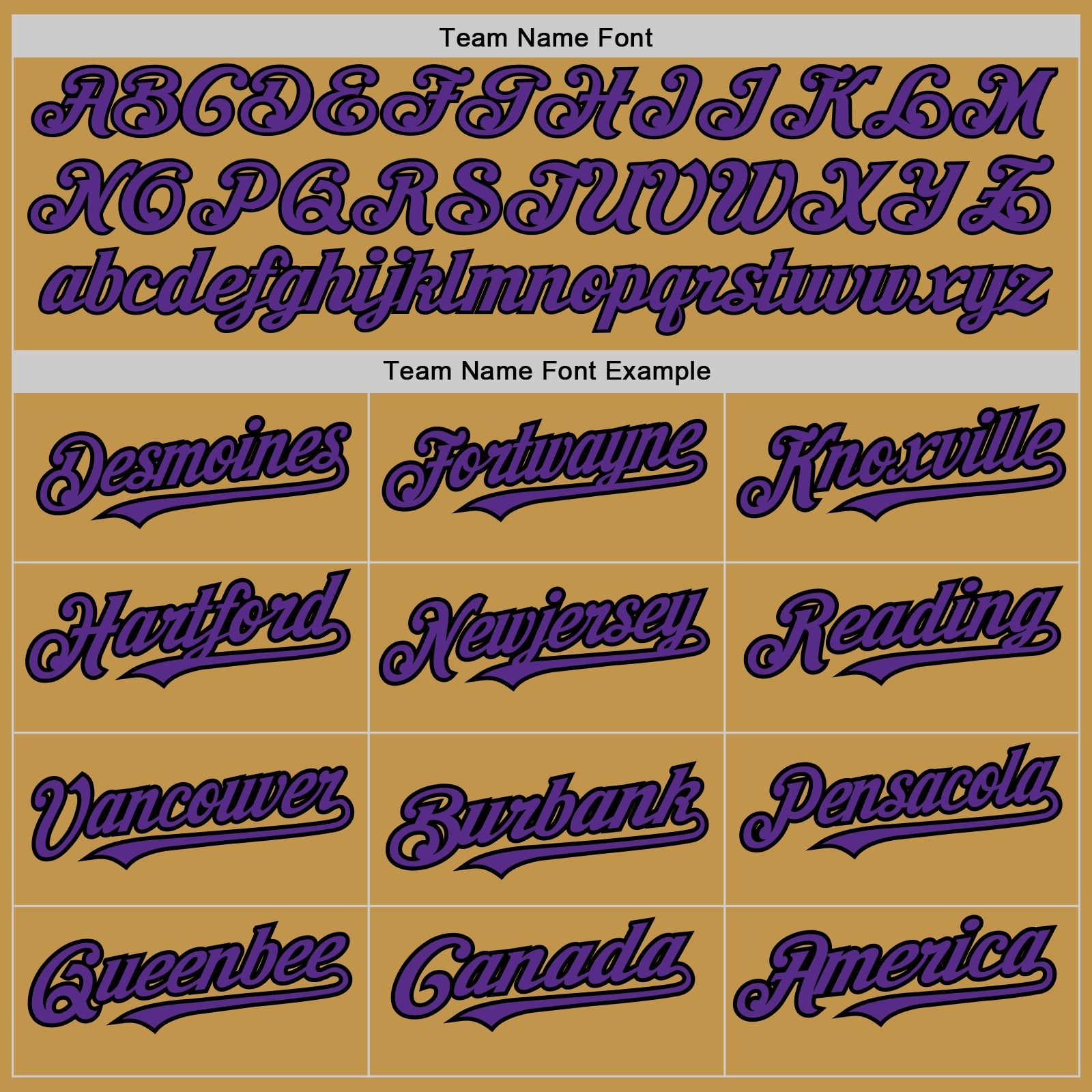 Custom Old Gold Black Pinstripe Purple Two-Button Unisex Softball Jersey view 4