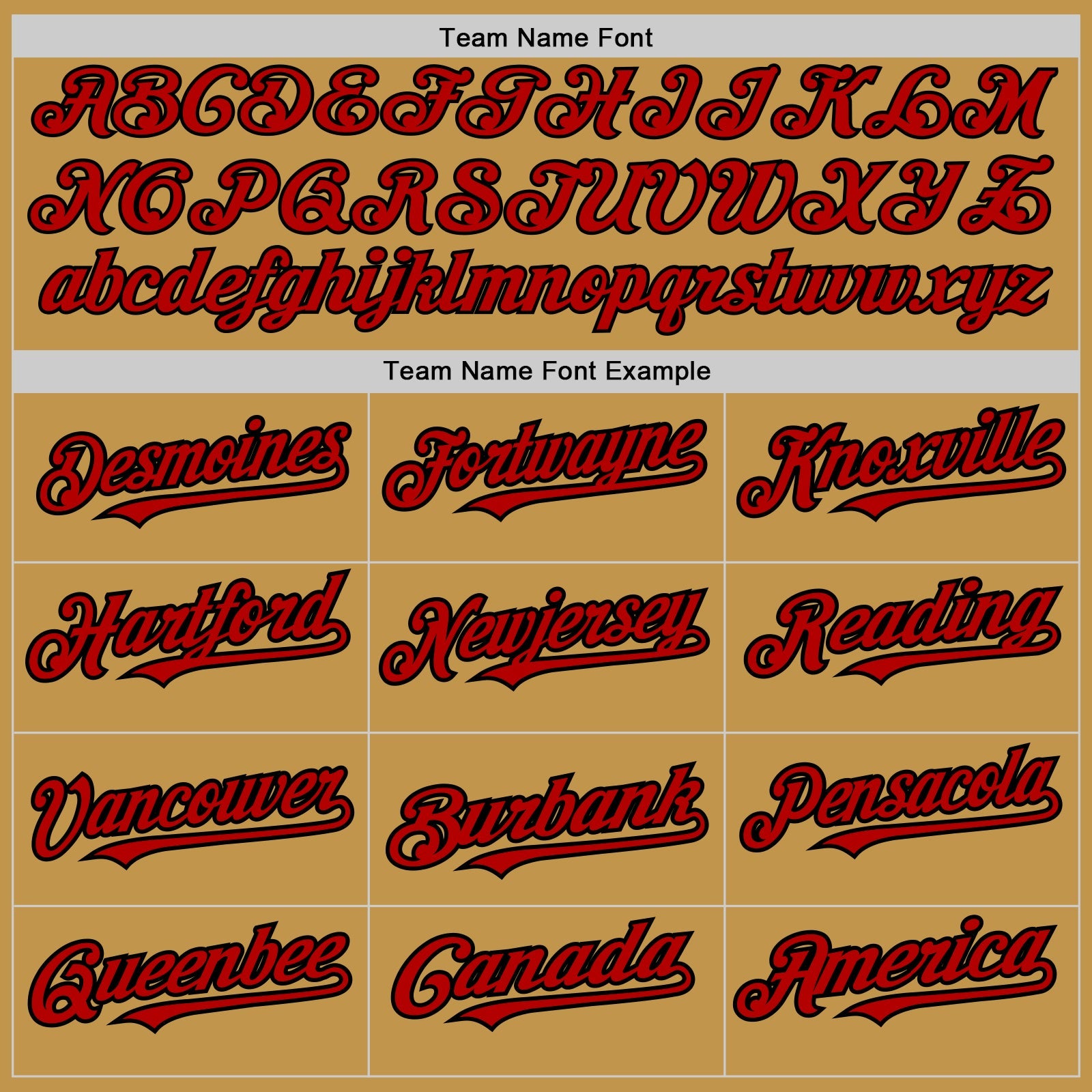 Custom Old Gold Black Pinstripe Red Two-Button Unisex Softball Jersey view 4