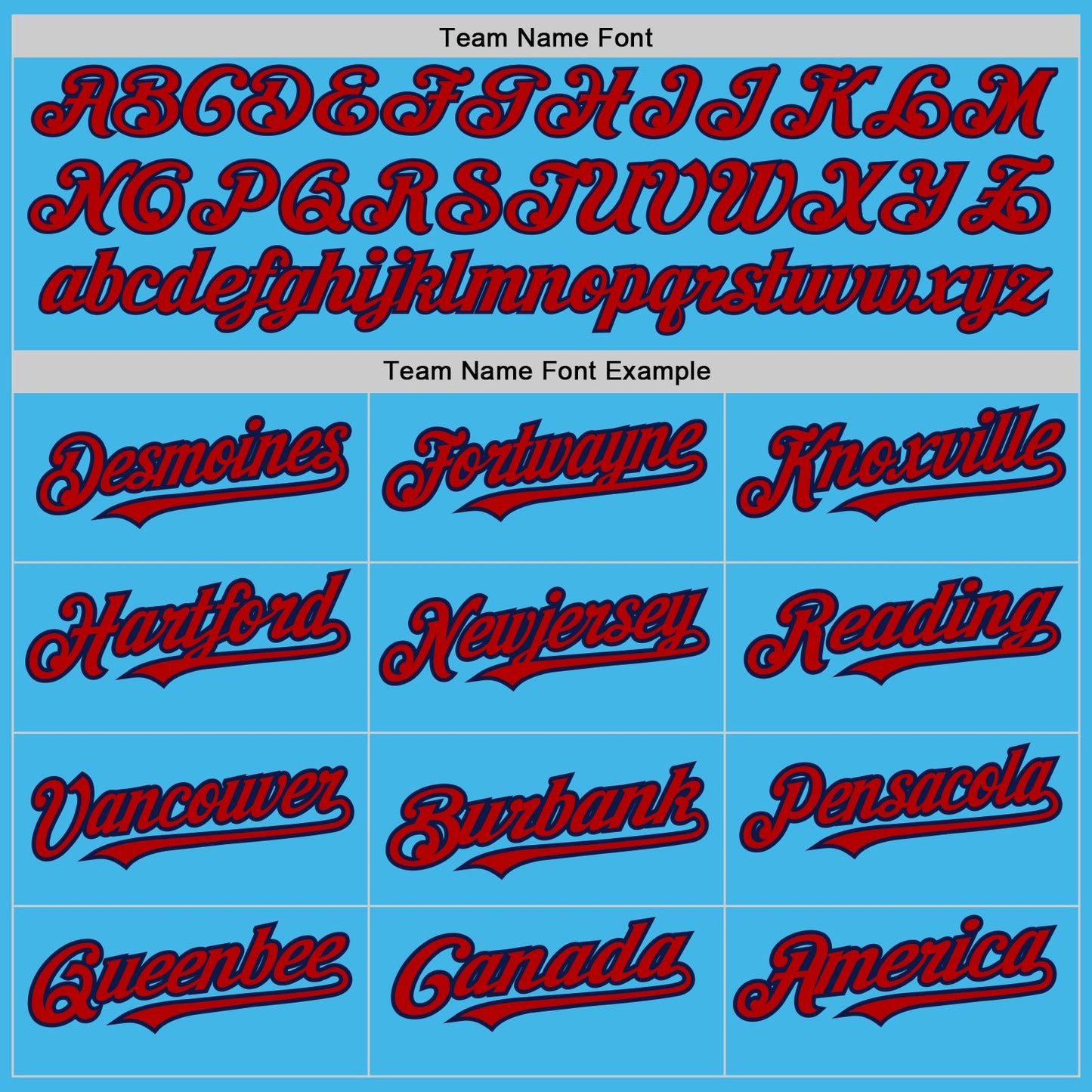 Custom Sky Blue Navy Pinstripe Red Two-Button Unisex Softball Jersey view 4
