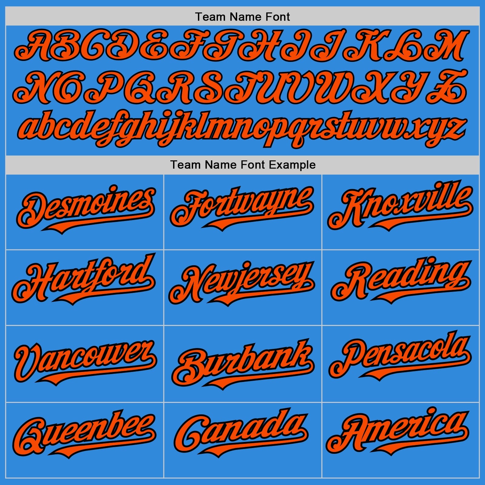 Custom Electric Blue Black Pinstripe Orange Two-Button Unisex Softball Jersey view 4