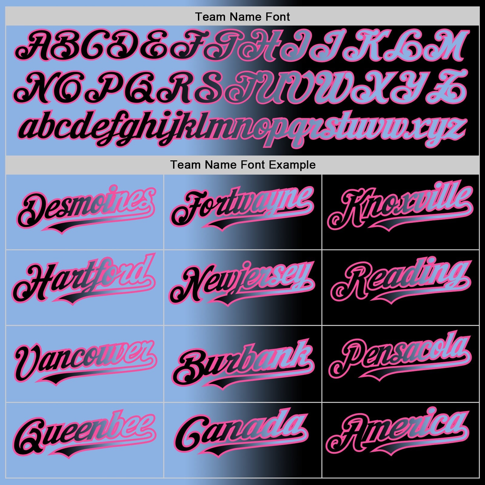Custom Black Light Blue-Pink Gradient Fashion Two-Button Unisex Softball Jersey view 4