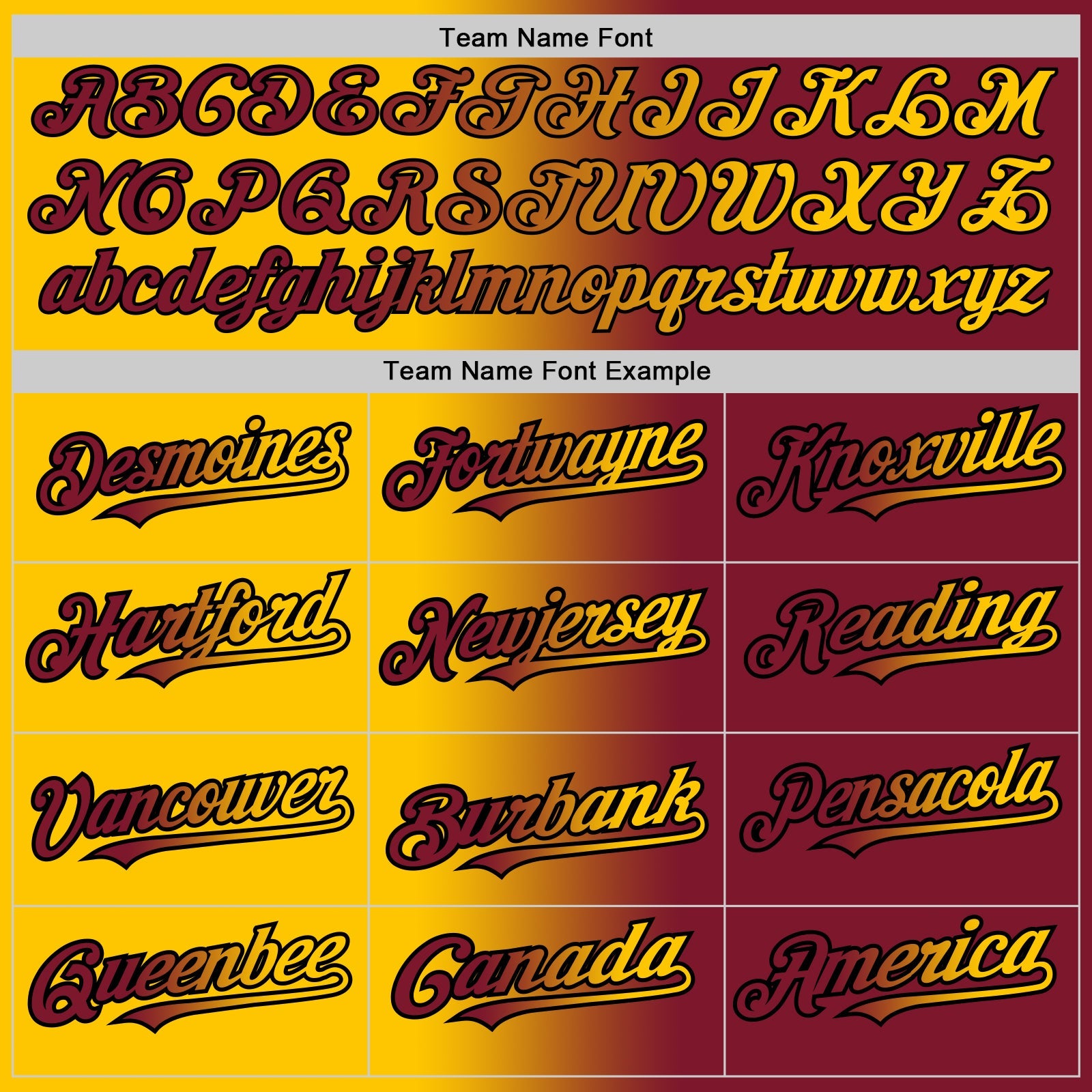 Custom Crimson Yellow-Black Gradient Fashion Two-Button Unisex Softball Jersey view 4