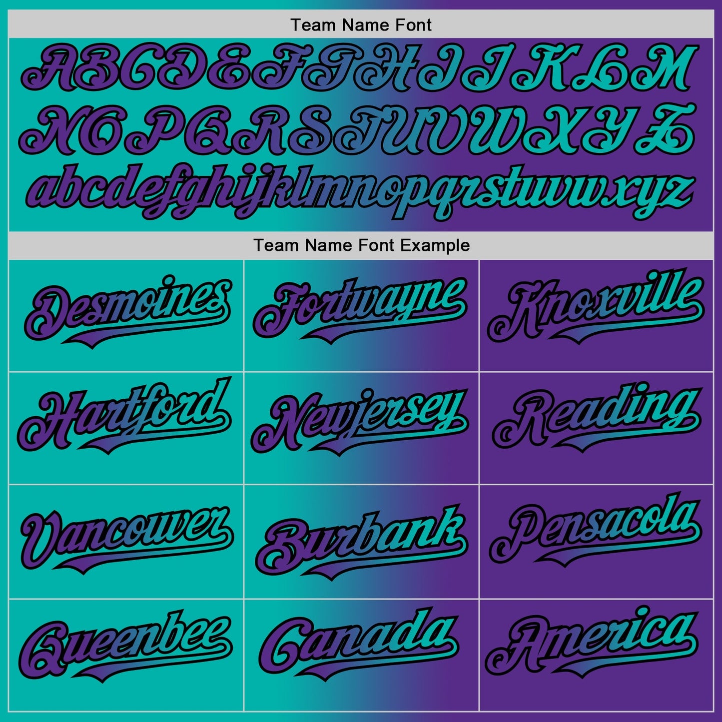 Custom Purple Aqua-Black Gradient Fashion Two-Button Unisex Softball Jersey view 4