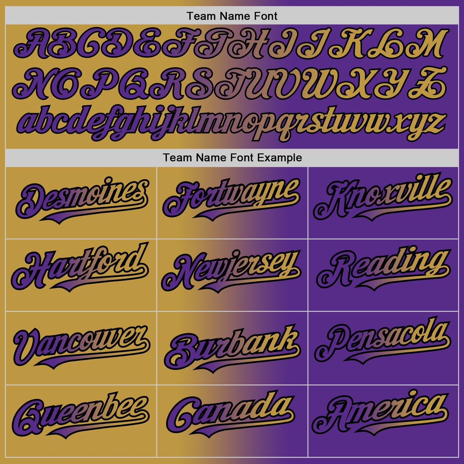 Custom Purple Old Gold-Black Gradient Fashion Two-Button Unisex Softball Jersey view 4