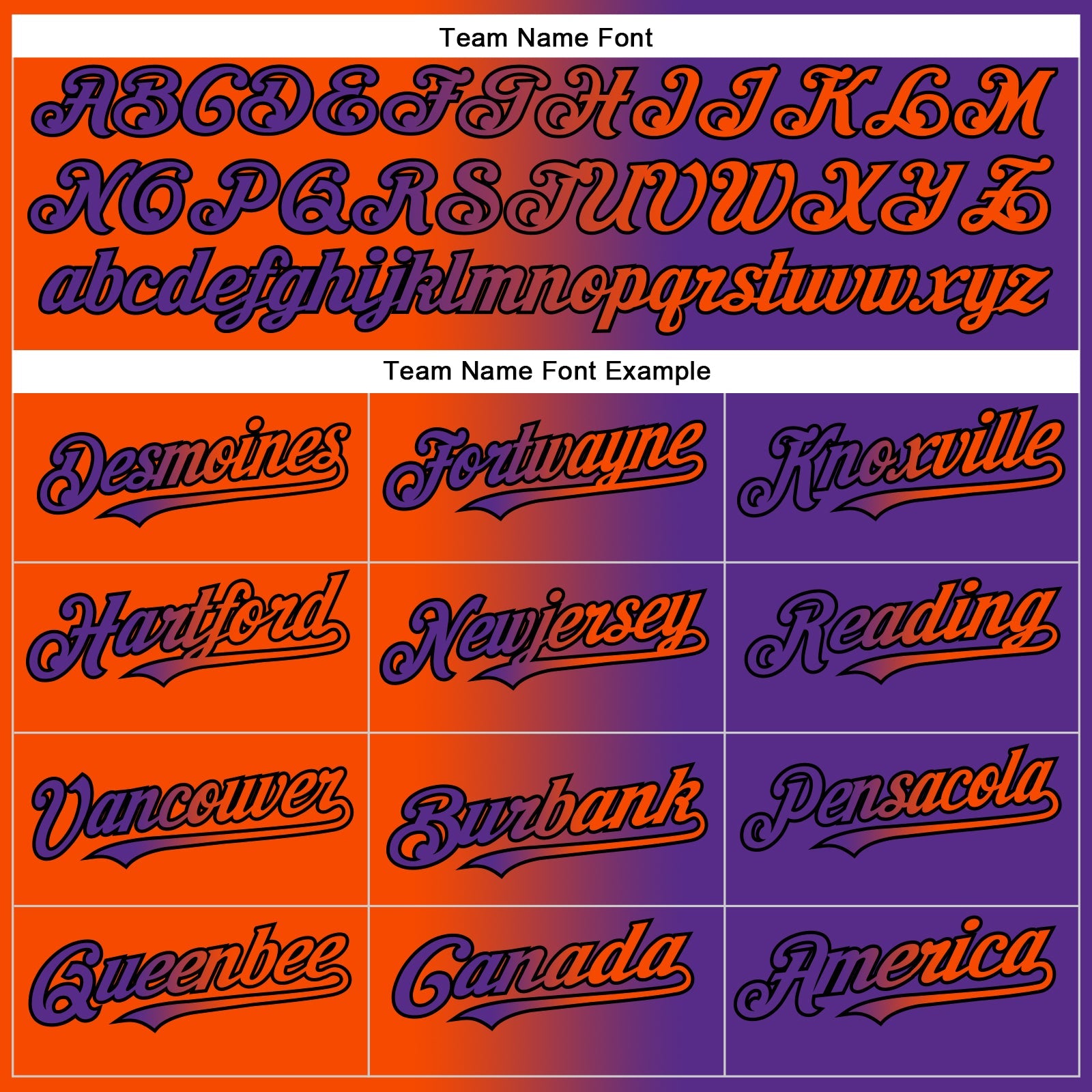 Custom Purple Orange-Black Gradient Fashion Two-Button Unisex Softball Jersey view 4