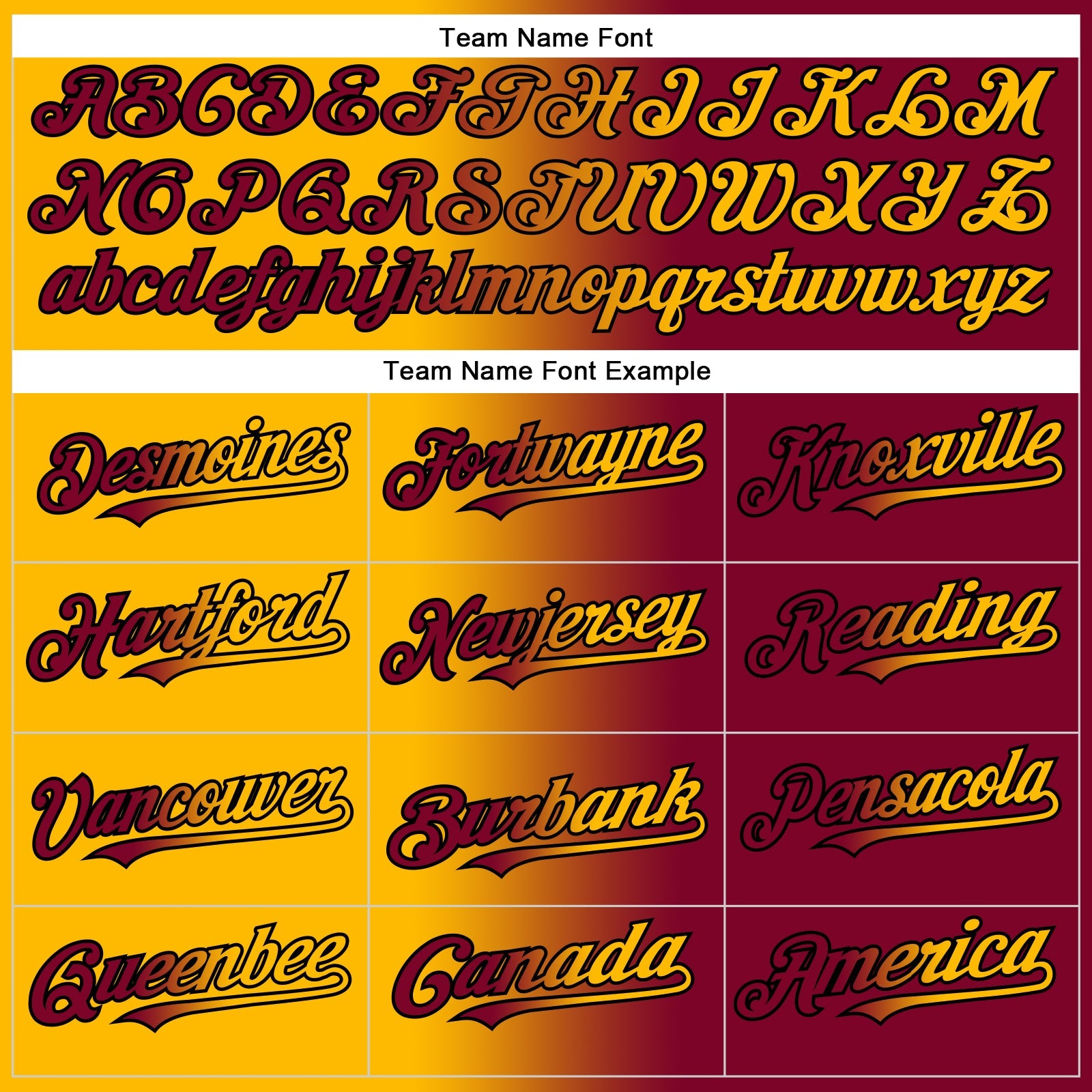 Custom Maroon Gold-Black Gradient Fashion Two-Button Unisex Softball Jersey view 4