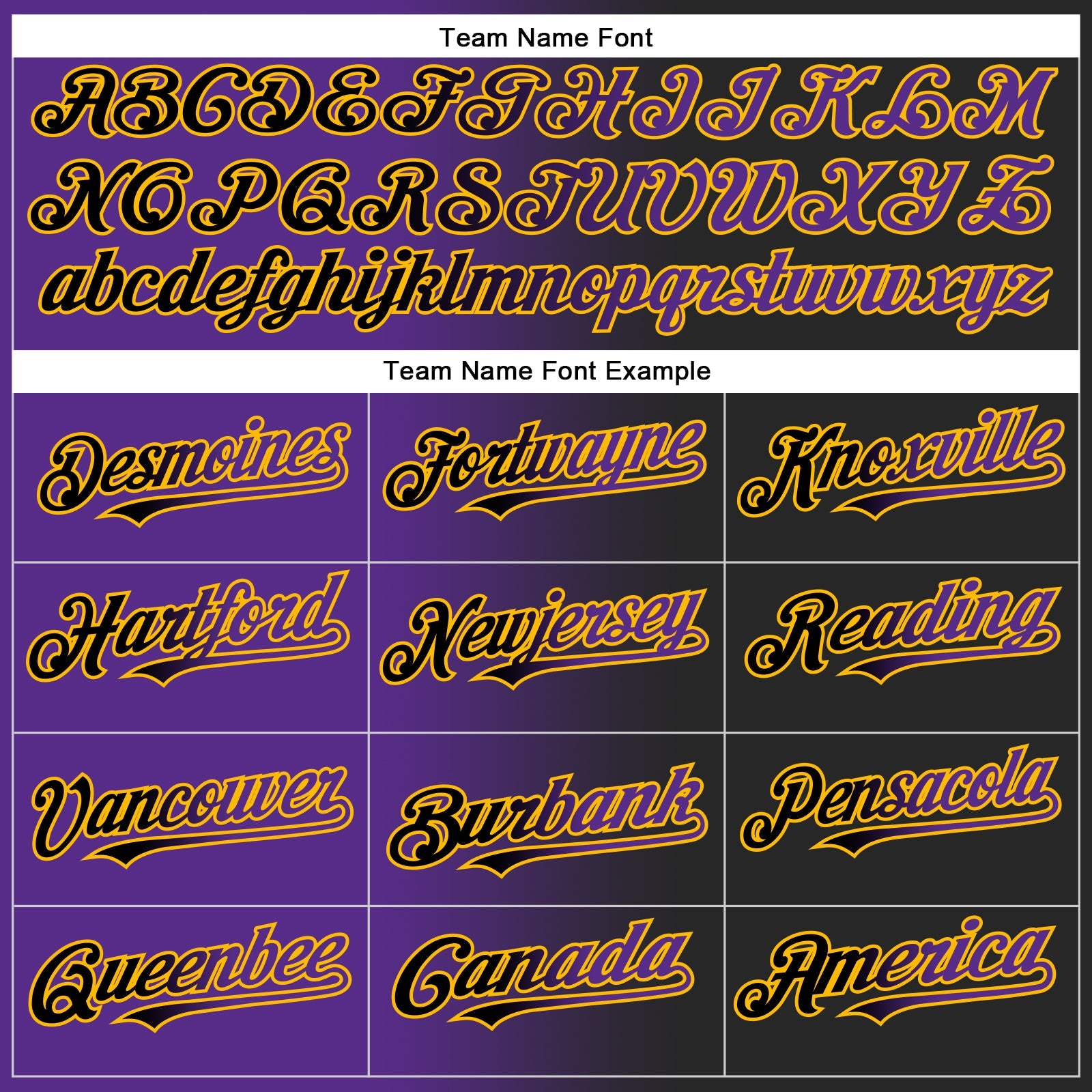 Custom Black Purple-Gold Gradient Fashion Two-Button Unisex Softball Jersey view 4