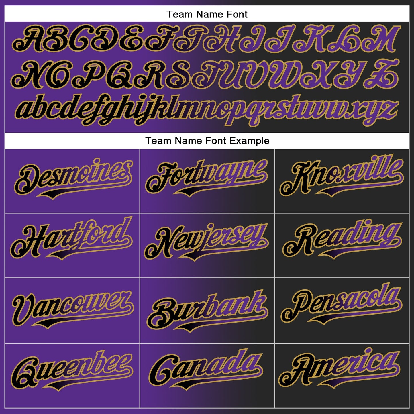 Custom Black Purple-Old Gold Gradient Fashion Two-Button Unisex Softball Jersey view 4