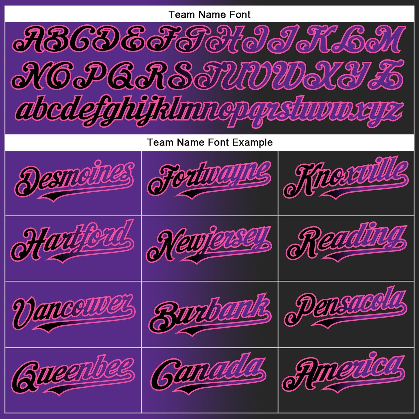 Custom Black Purple-Pink Gradient Fashion Two-Button Unisex Softball Jersey view 4