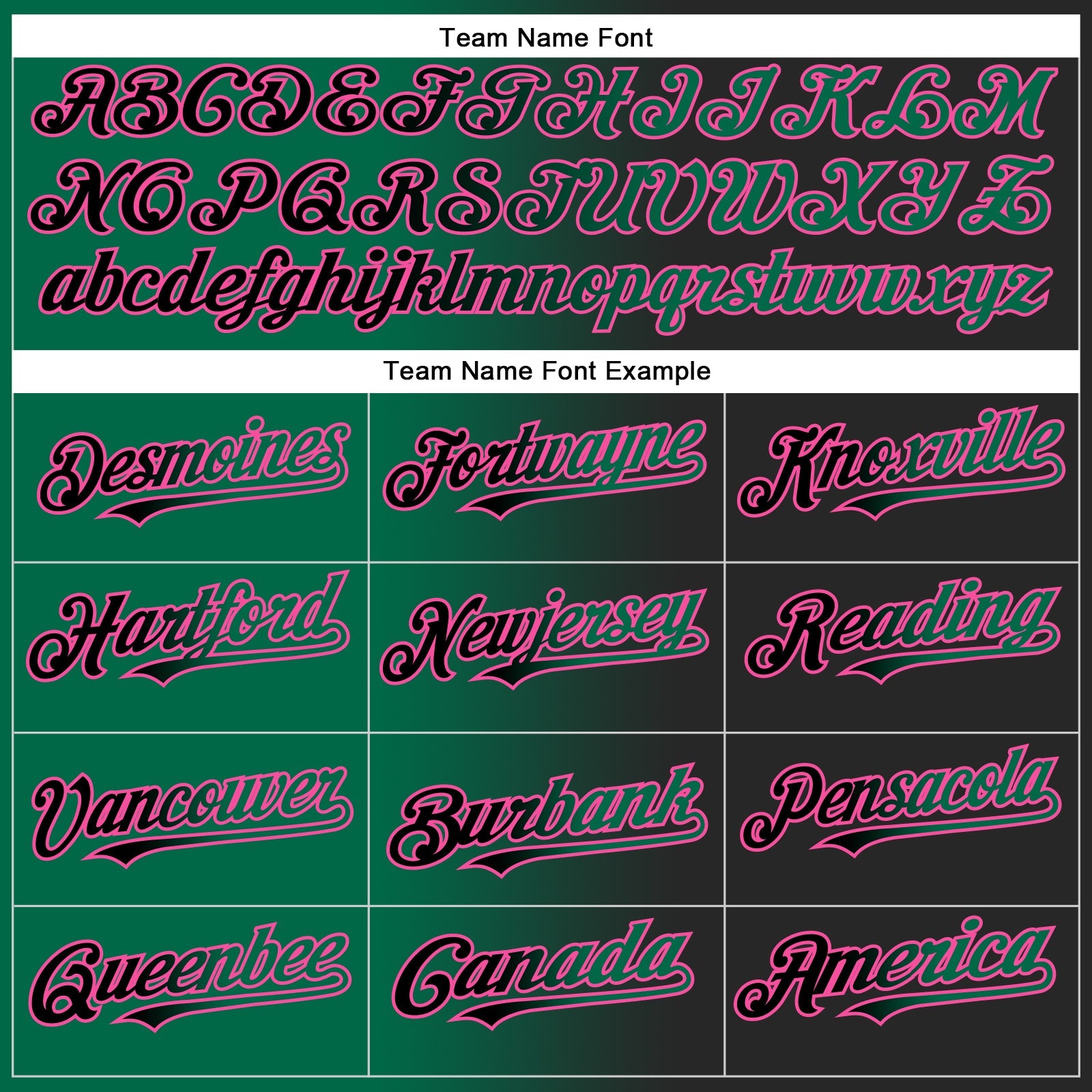 Custom Black Kelly Green-Pink Gradient Fashion Two-Button Unisex Softball Jersey view 4
