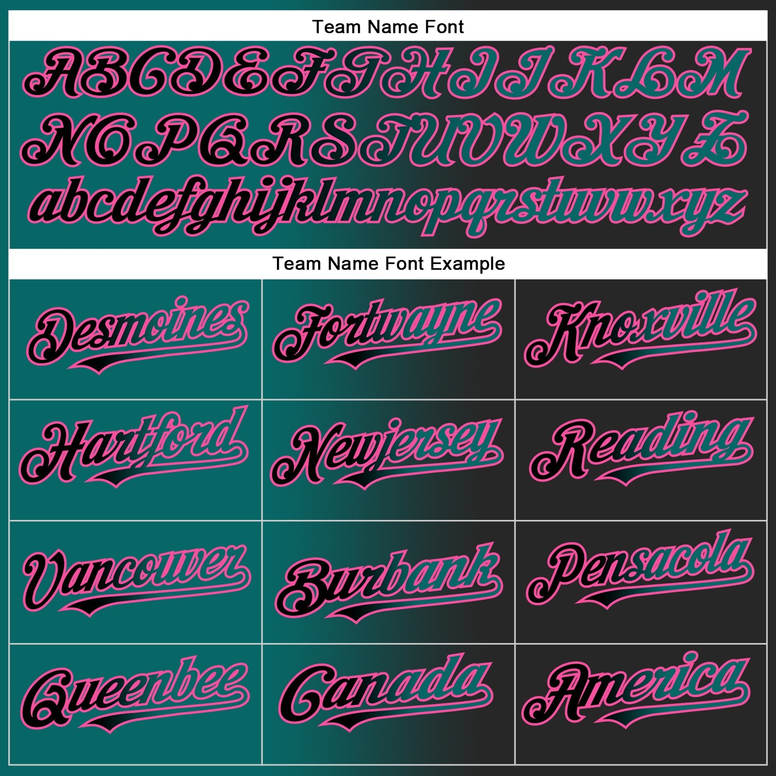 Custom Black Teal-Pink Gradient Fashion Two-Button Unisex Softball Jersey view 4