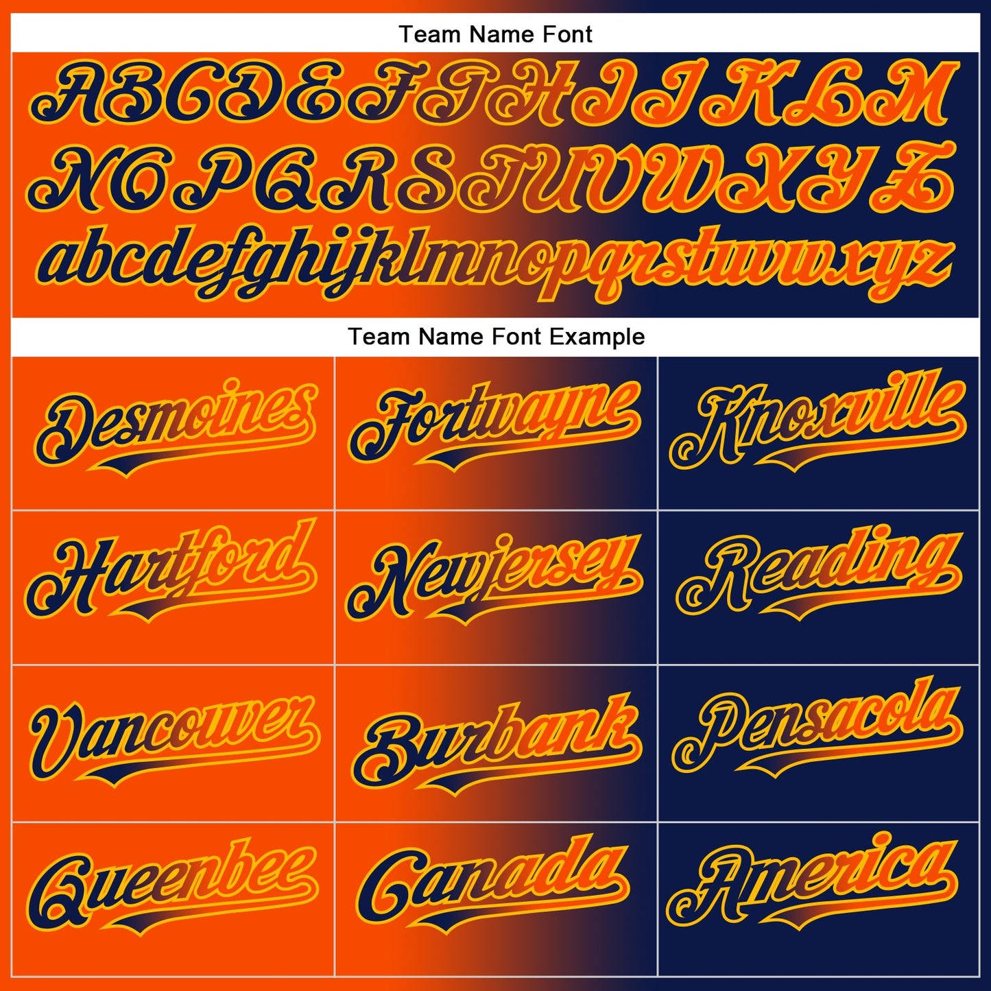 Custom Navy Orange-Gold Gradient Fashion Two-Button Unisex Softball Jersey view 4