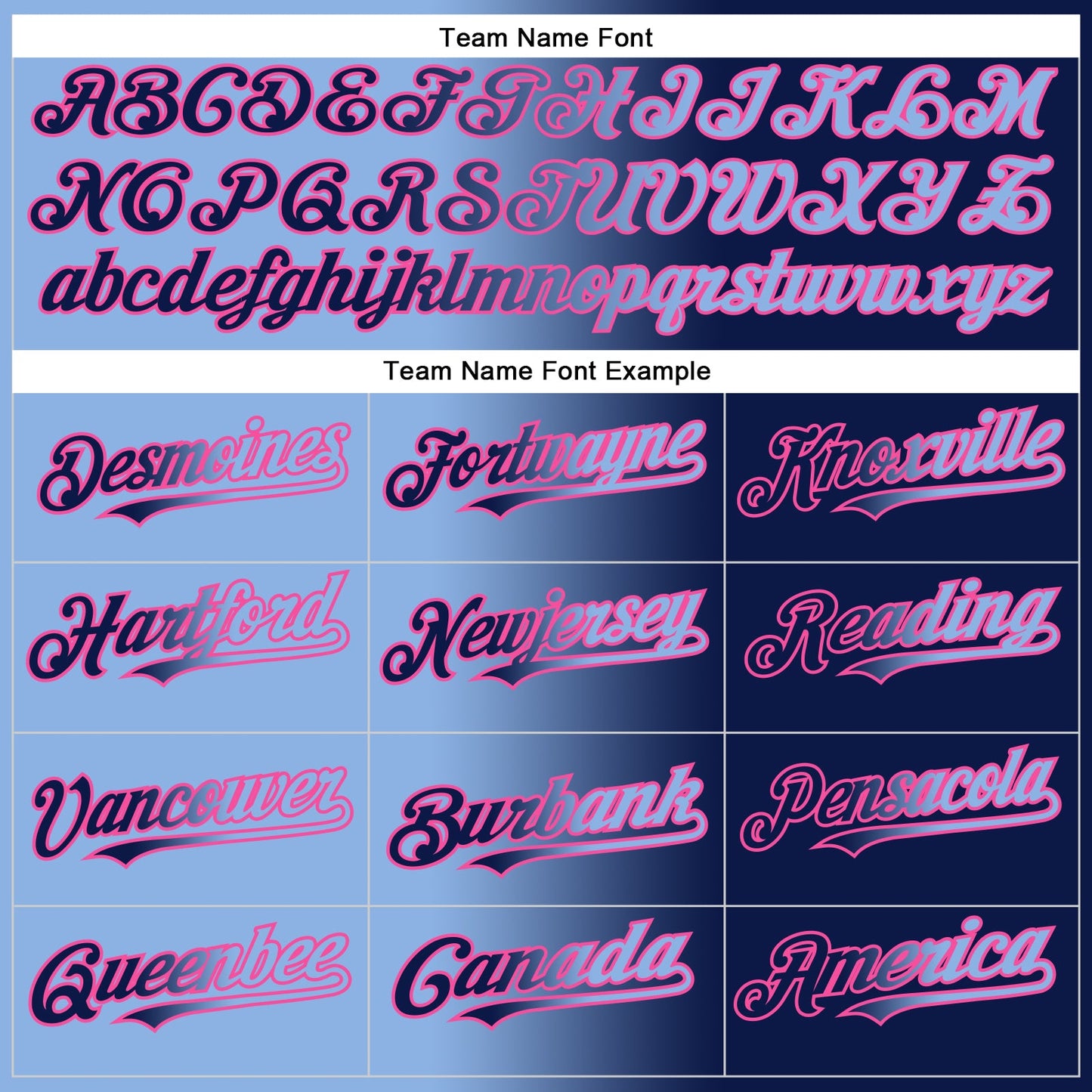 Custom Navy Light Blue-Pink Gradient Fashion Two-Button Unisex Softball Jersey view 4