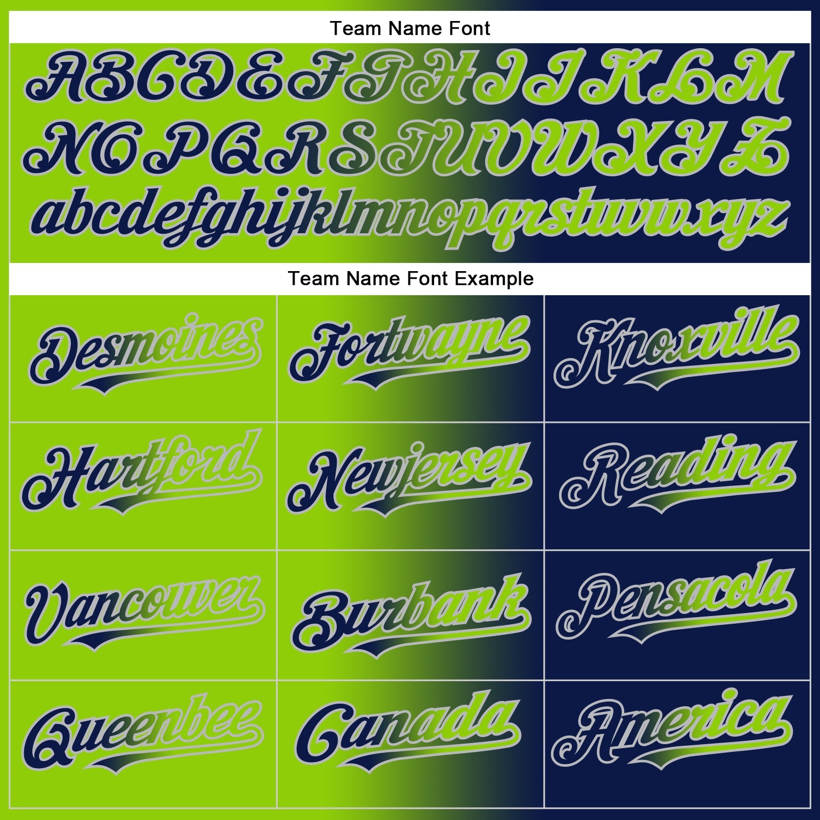 Custom Navy Neon Green-Gray Gradient Fashion Two-Button Unisex Softball Jersey view 4