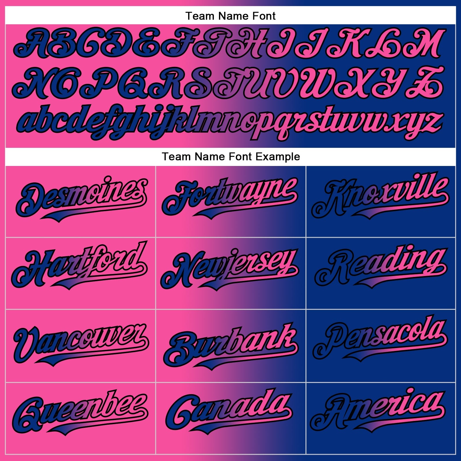 Custom Royal Pink-Black Gradient Fashion Two-Button Unisex Softball Jersey view 4