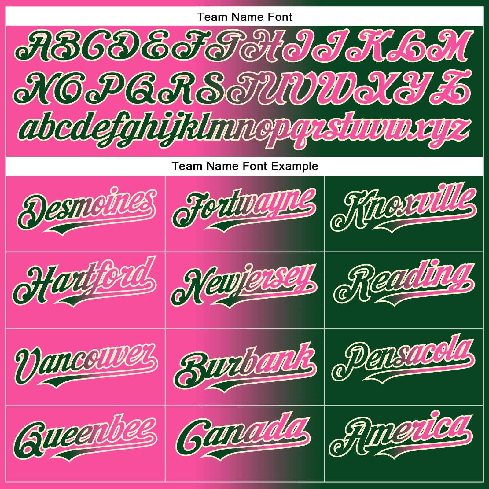 Custom Green Pink-Cream Gradient Fashion Two-Button Unisex Softball Jersey view 4