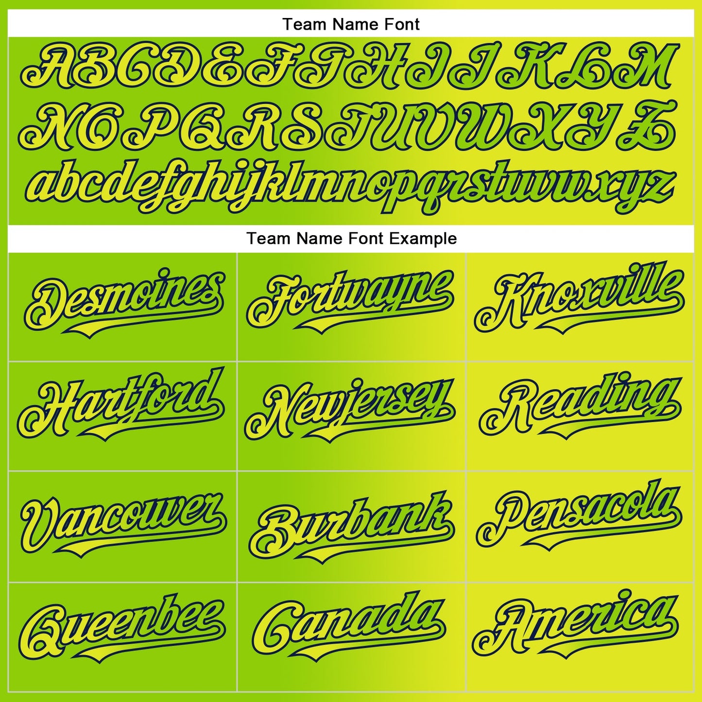 Custom Neon Yellow Neon Green-Navy Gradient Fashion Two-Button Unisex Softball Jersey view 4