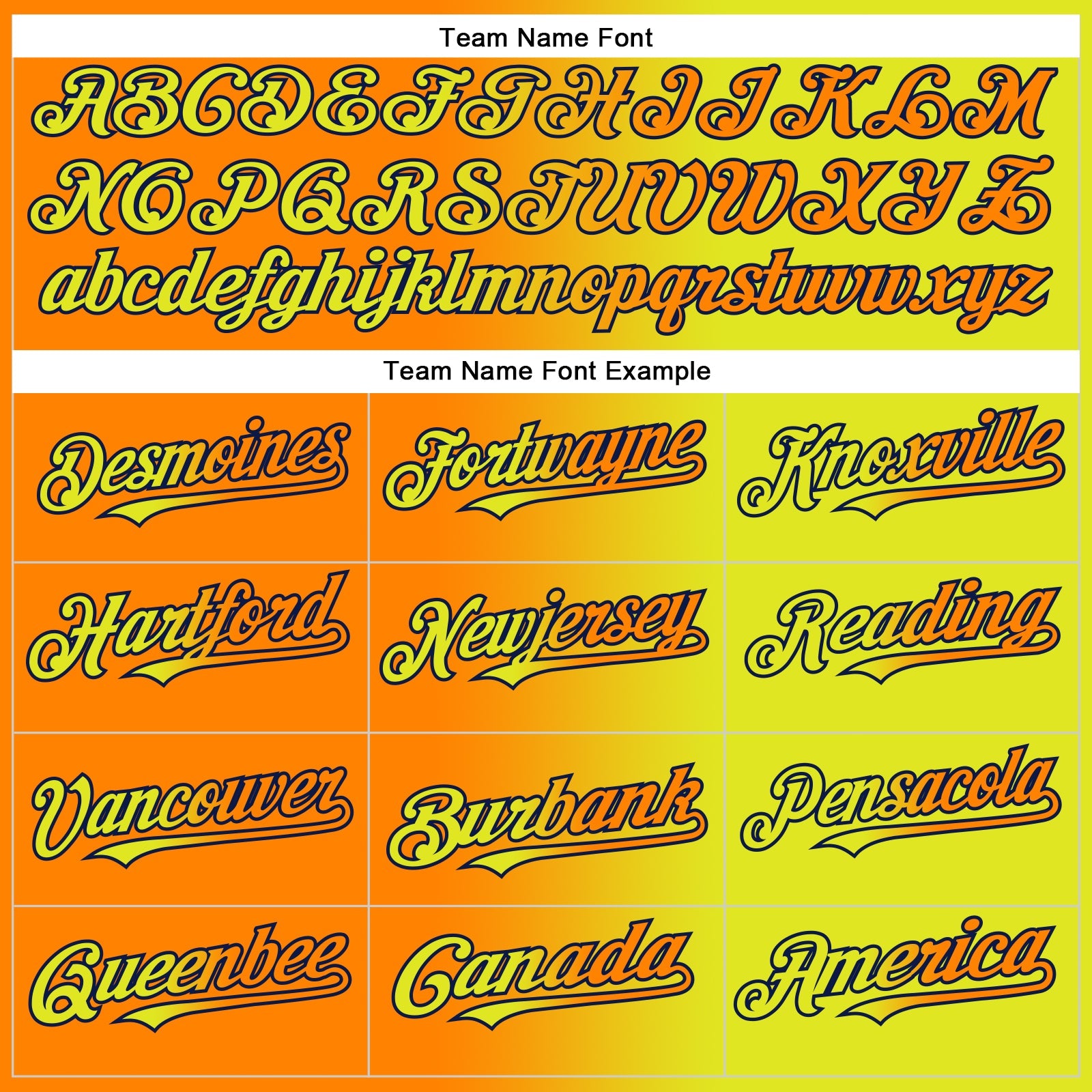 Custom Neon Yellow Bay Orange-Navy Gradient Fashion Two-Button Unisex Softball Jersey view 4