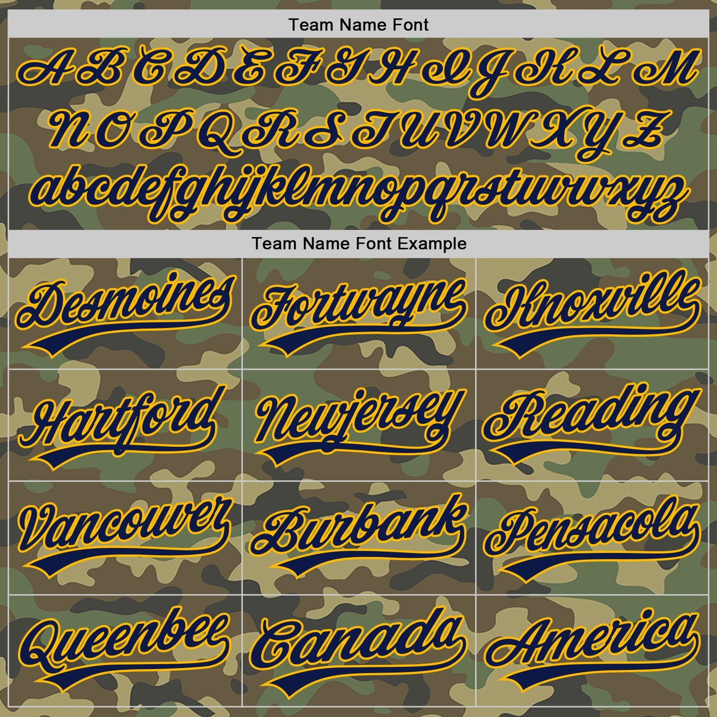 Custom Camo Navy-Gold Salute To Service Two-Button Unisex Softball Jersey view 4