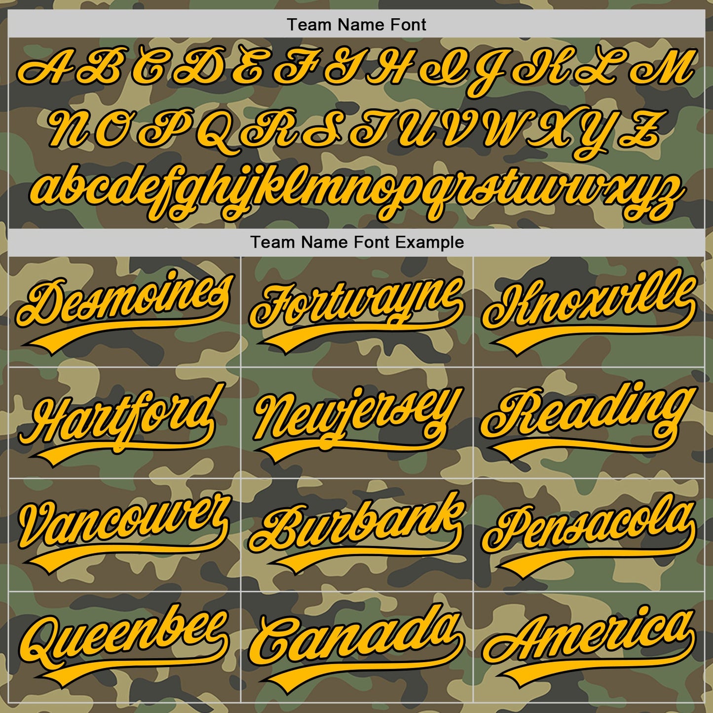 Custom Camo Gold-Black Salute To Service Two-Button Unisex Softball Jersey view 4