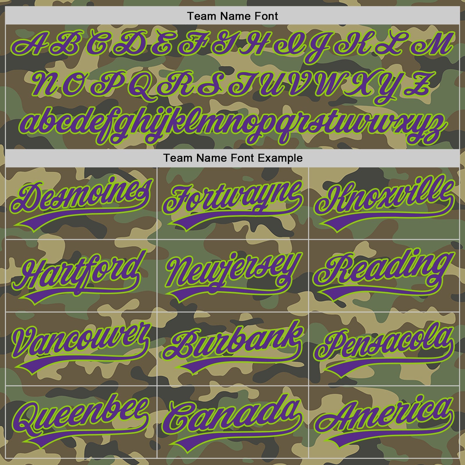 Custom Camo Purple-Neon Green Salute To Service Two-Button Unisex Softball Jersey view 4